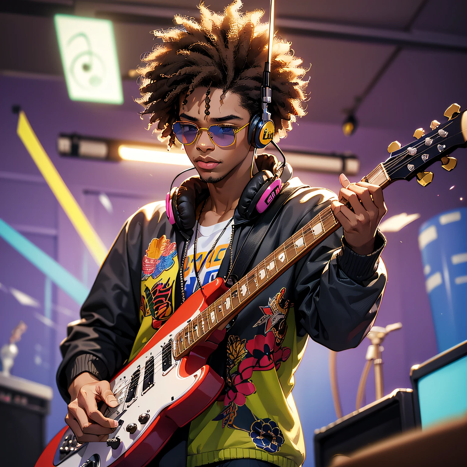 A cool music blogger avatar --auto