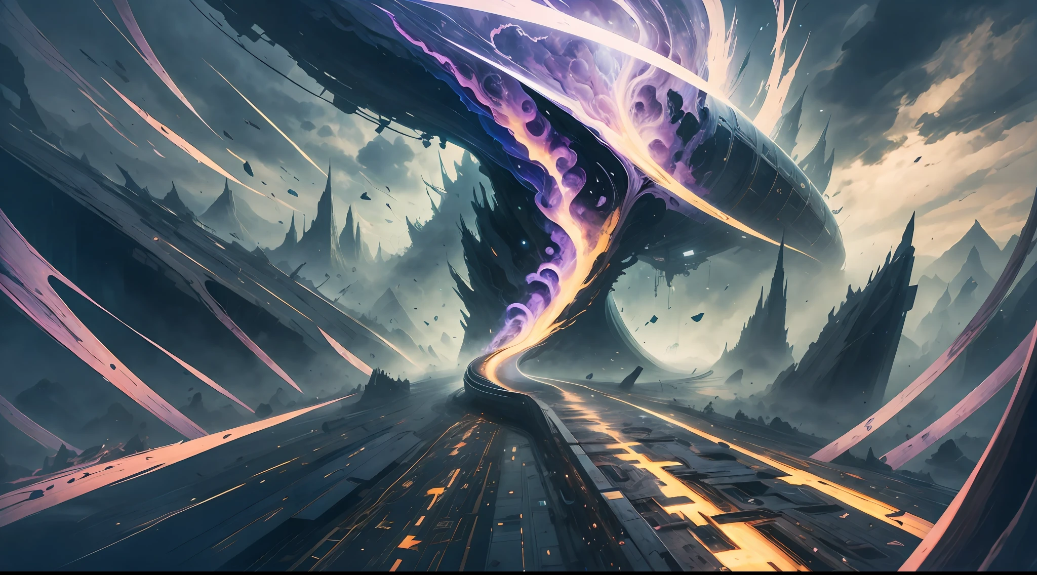 Futuristic Nordic landscape