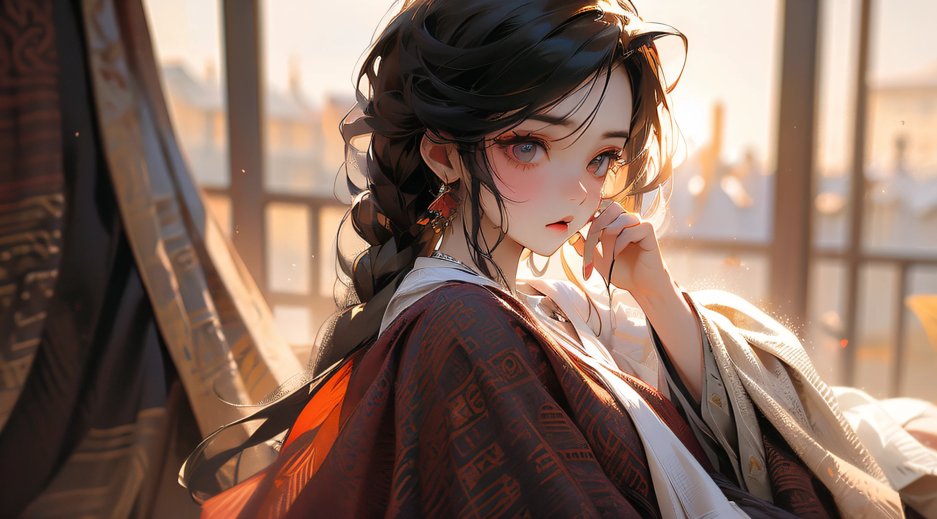 A girl with,anger