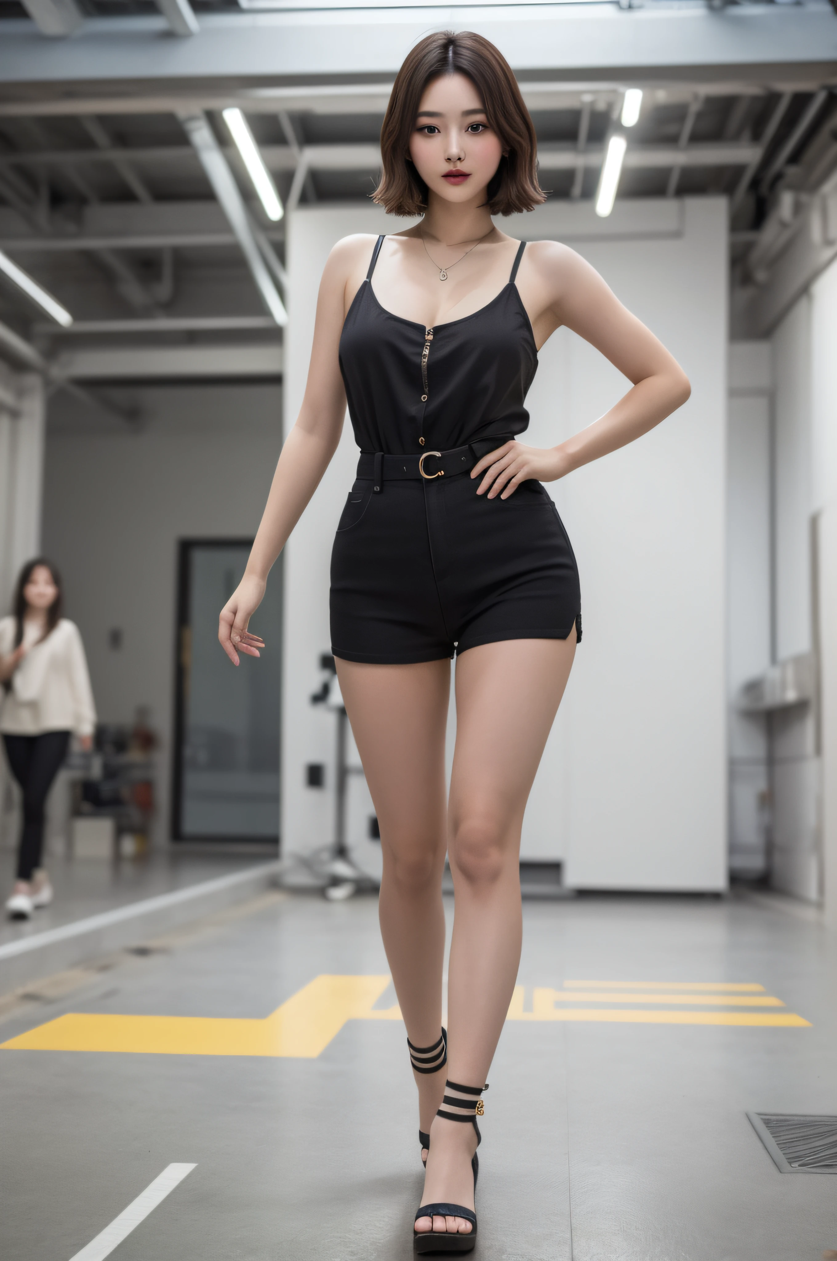 (best quality:1.4), (masterpiece:1.4), (highres:1.2), (extremely detailed:1.2), human body ratio,
1girl, korean girl, (each girl wearing different fashion:1.4), dynamic pose, powerplant,