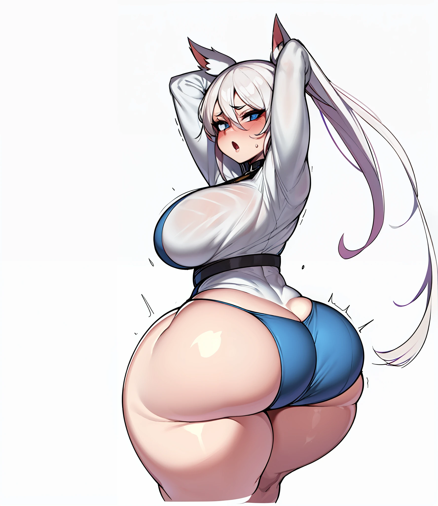 huge ass, thick thighs, shocked, ass expansion