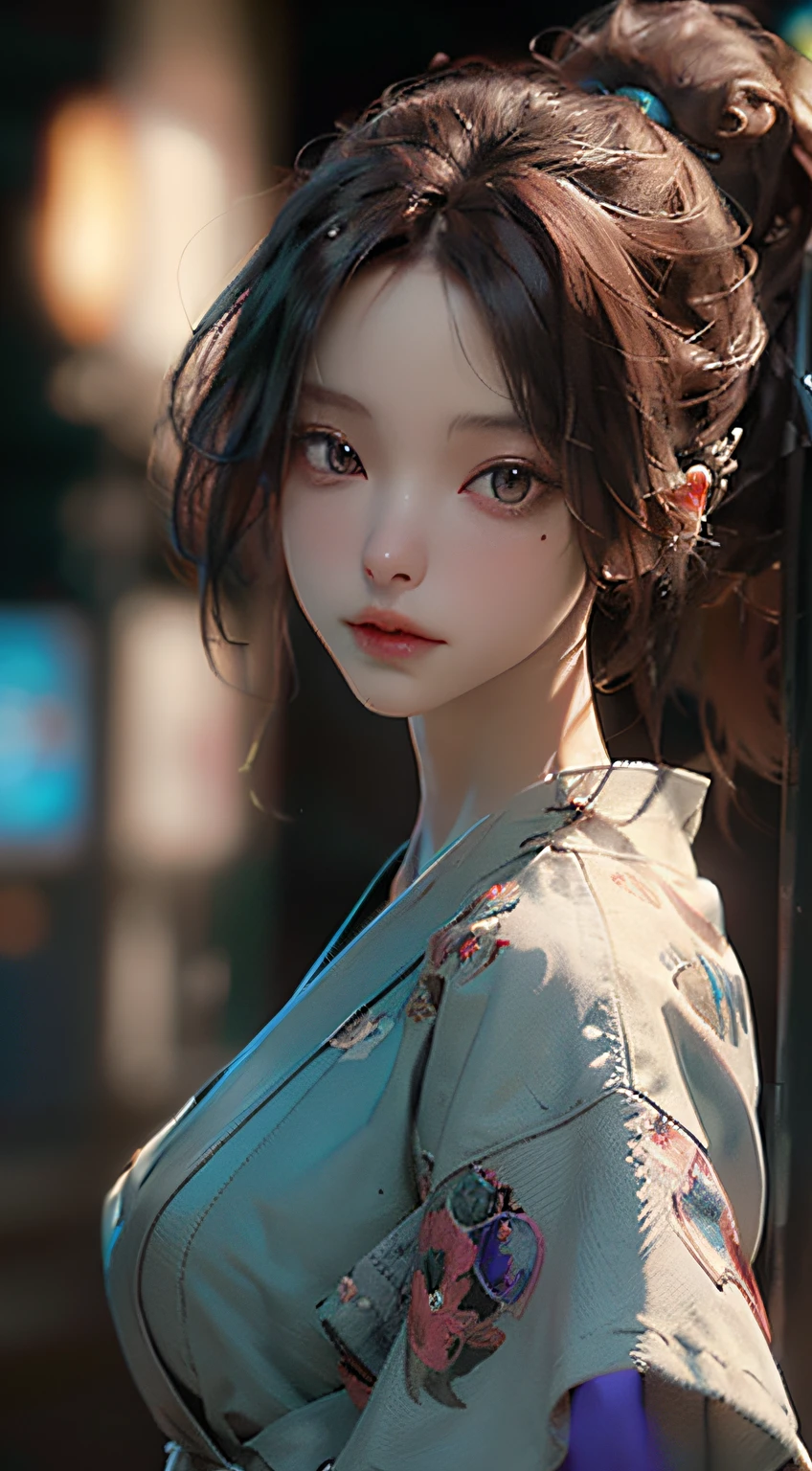 ((Best quality)), ((masterpiece)), (detailed:1.4), 3D, an image of a beautiful cyberpunk female,HDR (High Dynamic Range),Ray Tracing,NVIDIA RTX,Super-Resolution,Unreal 5,Subsurface scattering,PBR Texturing,Post-processing,Anisotropic Filtering,Depth-of-field,Maximum clarity and sharpness,Multi-layered textures,Albedo and Specular maps,Surface shading,Accurate simulation of light-material interaction,Perfect proportions,Octane Render,Two-tone lighting,Wide aperture,Low ISO,White balance,Rule of thirds,8K RAW,
