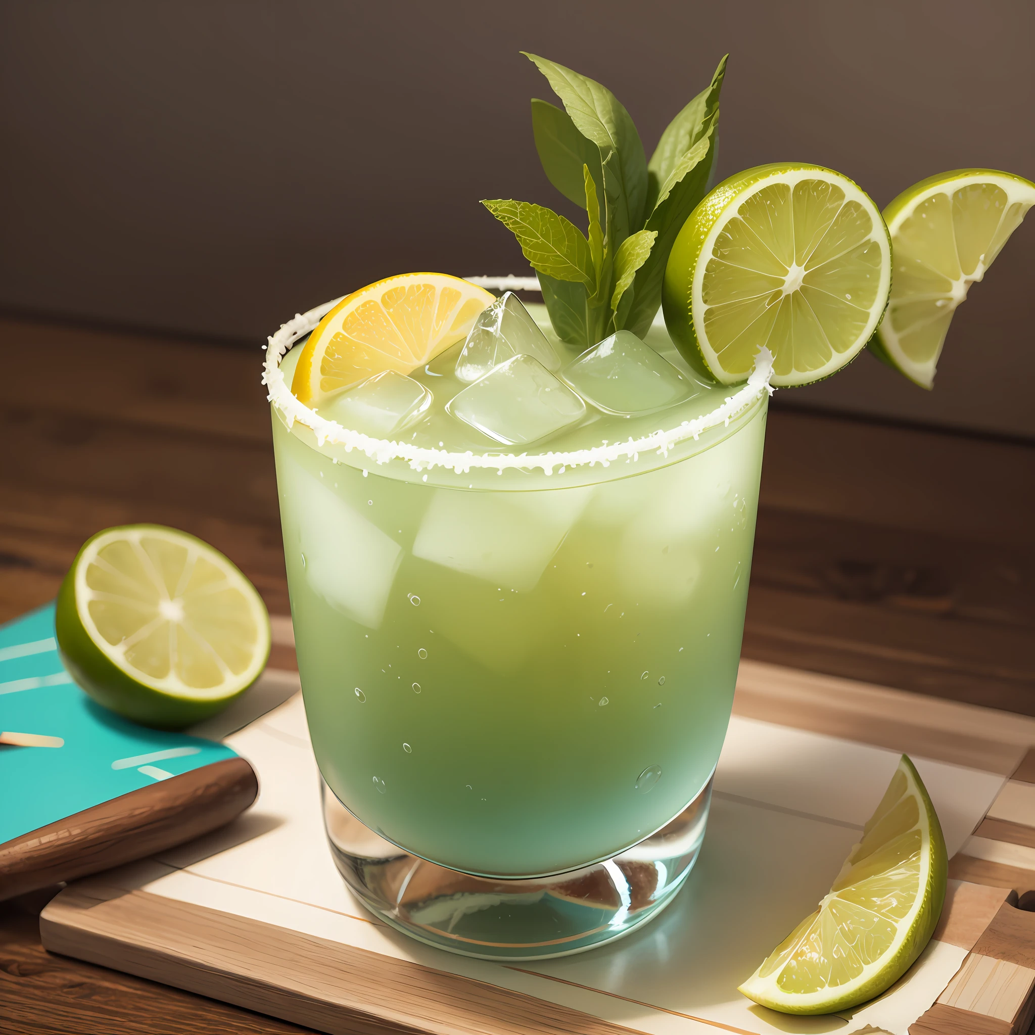 create an illustration of the Margarita cocktail --auto --s2