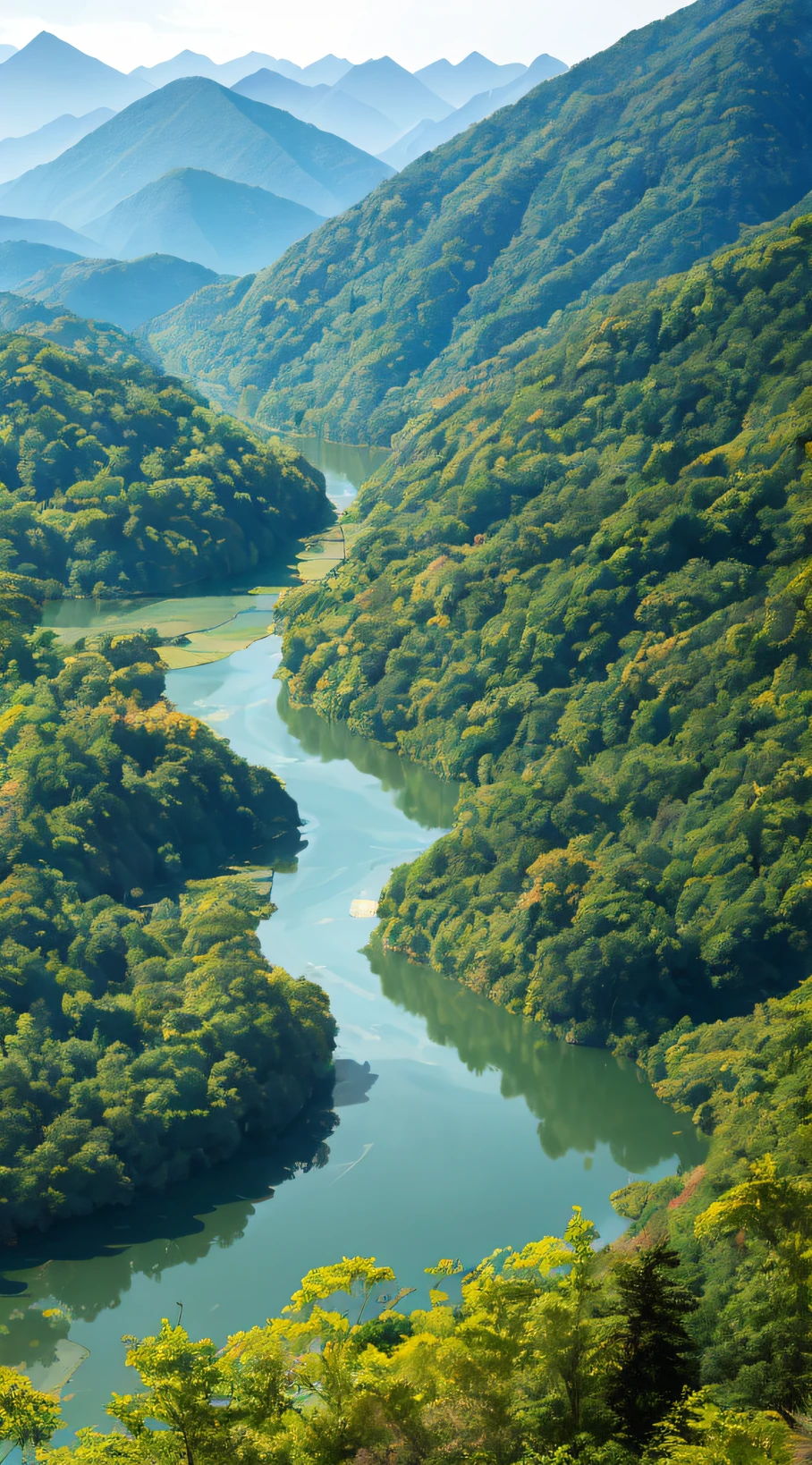 Low lens in the middle of the water,River mountain view, Mountains and rivers, Incredibly beautiful, a lake between mountains, travel, very very beautiful, wide river and lake, , Breathtaking landscapes, mountains river trees, scenic view of river, very beautiful scenery, Beautiful environment, Visually stunning, Chinese landscape, Beautiful scenery, Stunning scenery --auto