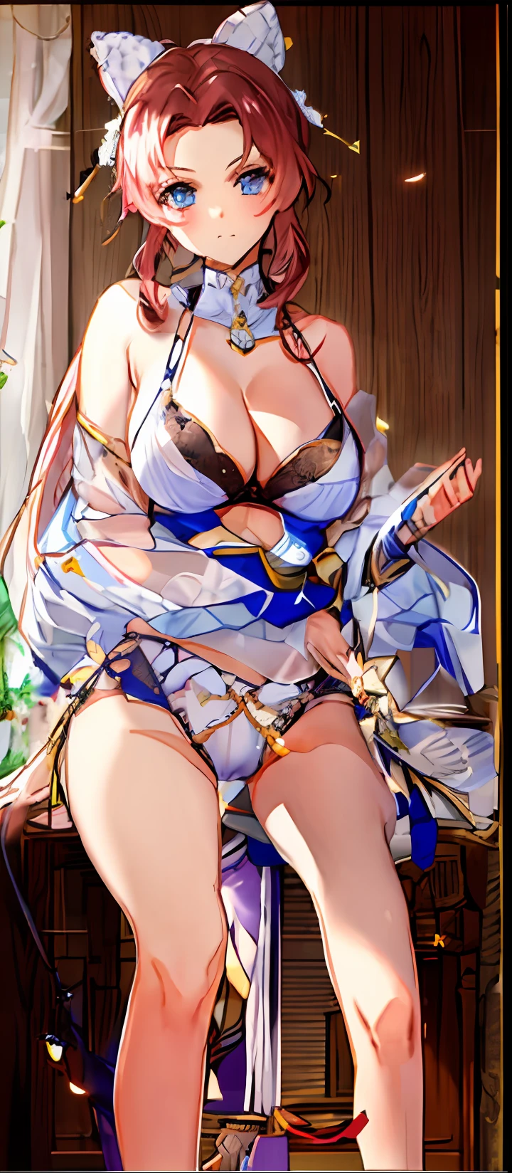 White panties look、highleg、A sexy