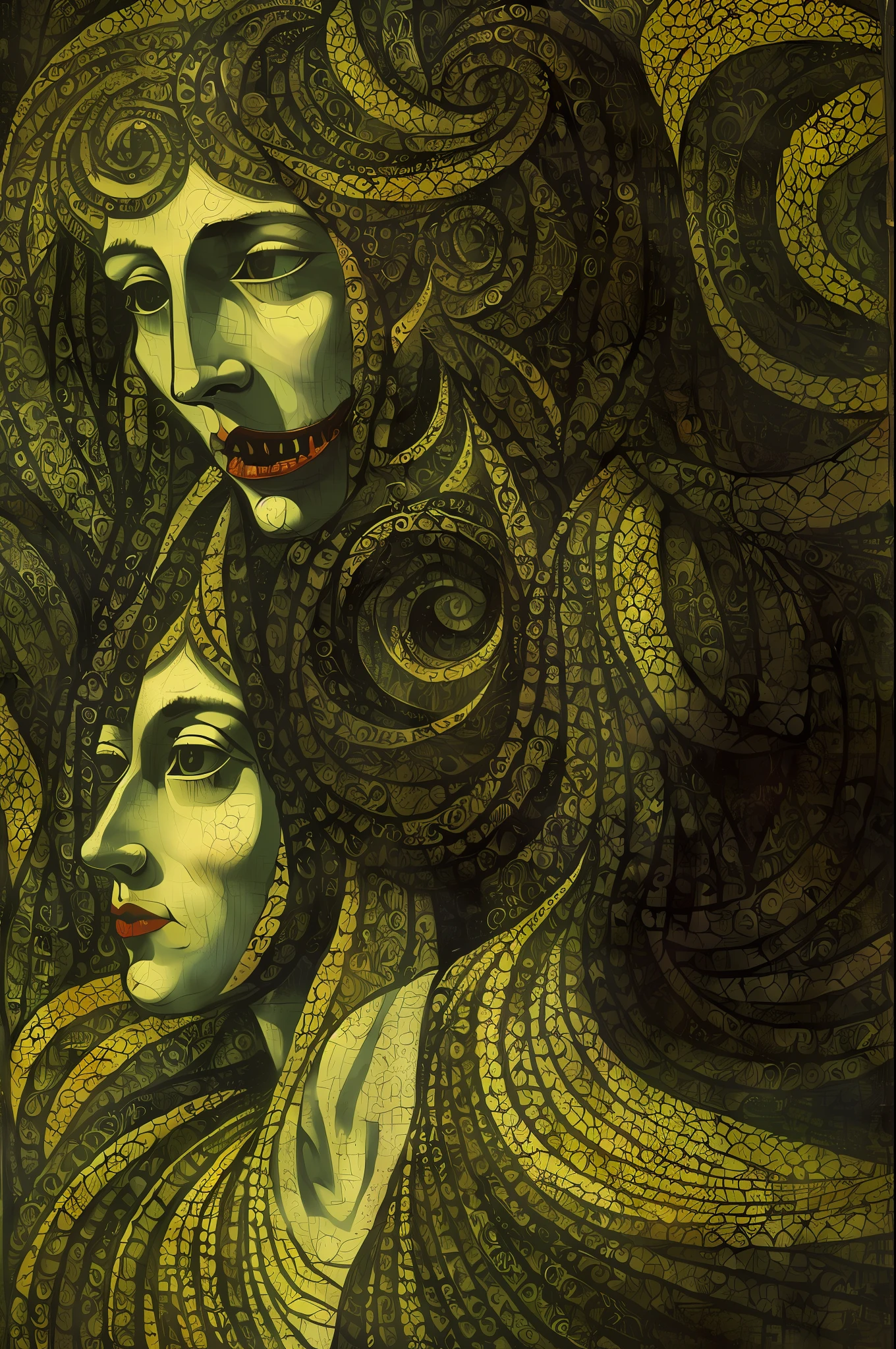The vampires have already played the first half And only one thing they managed to understand So that the vampire on Earth is not lost Try not to lose yourself, vampire By Mikhail Vrubel, Caravaggio and Vincent Van Gogh 8K resolution crepuscule biopunk