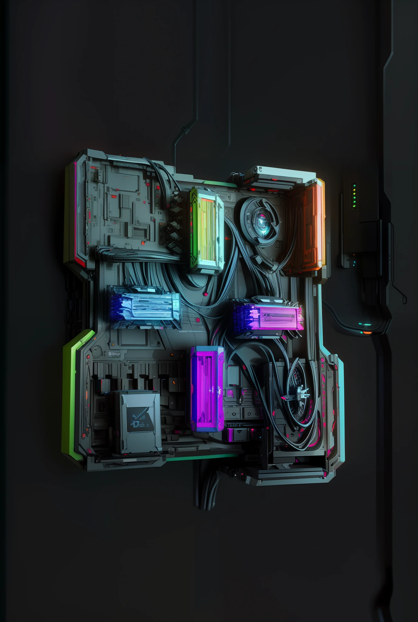 nft pass there is a close up of a computer motherboard with a keyboard, iridescent cybernetic processor, 8k computer render, octagon render 8k, 3d 8k octan render, a cpu with human brains, high detail 8 k render, high detail 8k render, colorful redshift render, 8k render, 8 k render