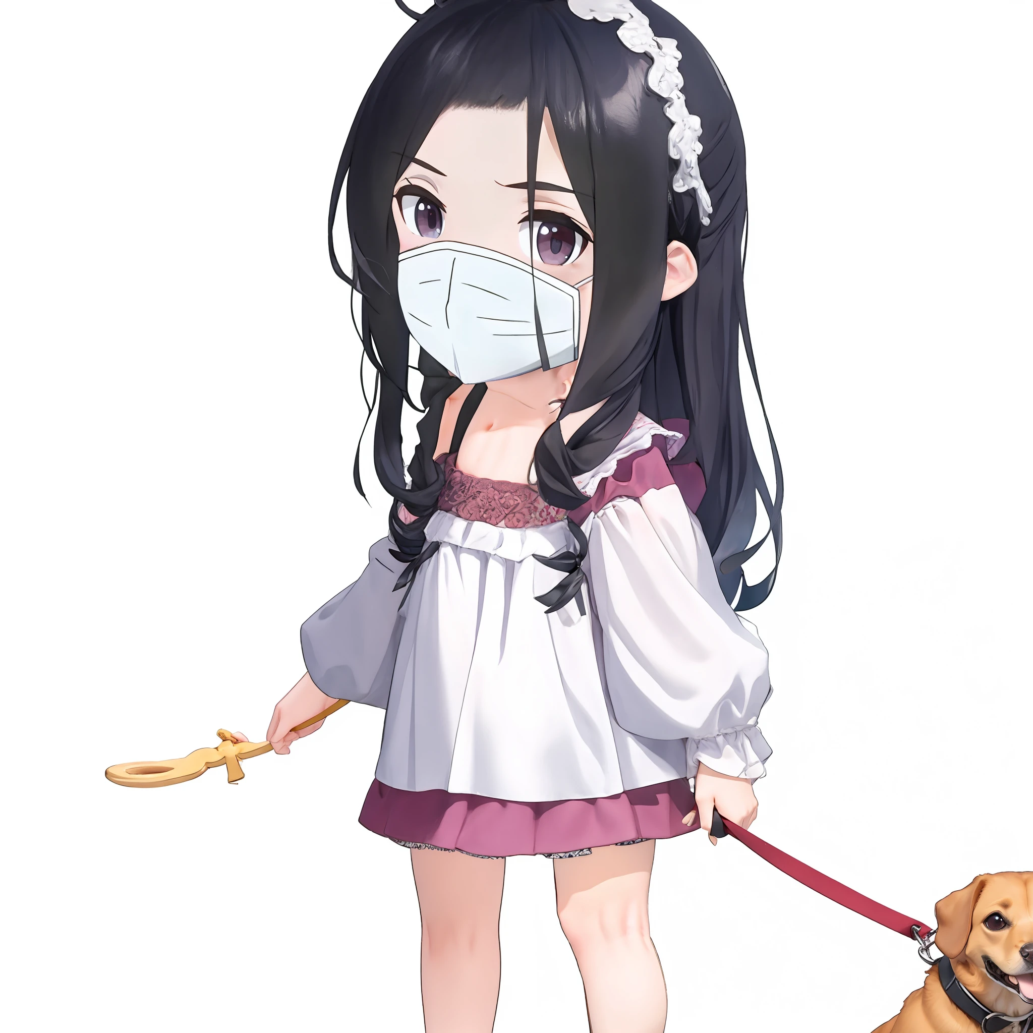 Leading a dog