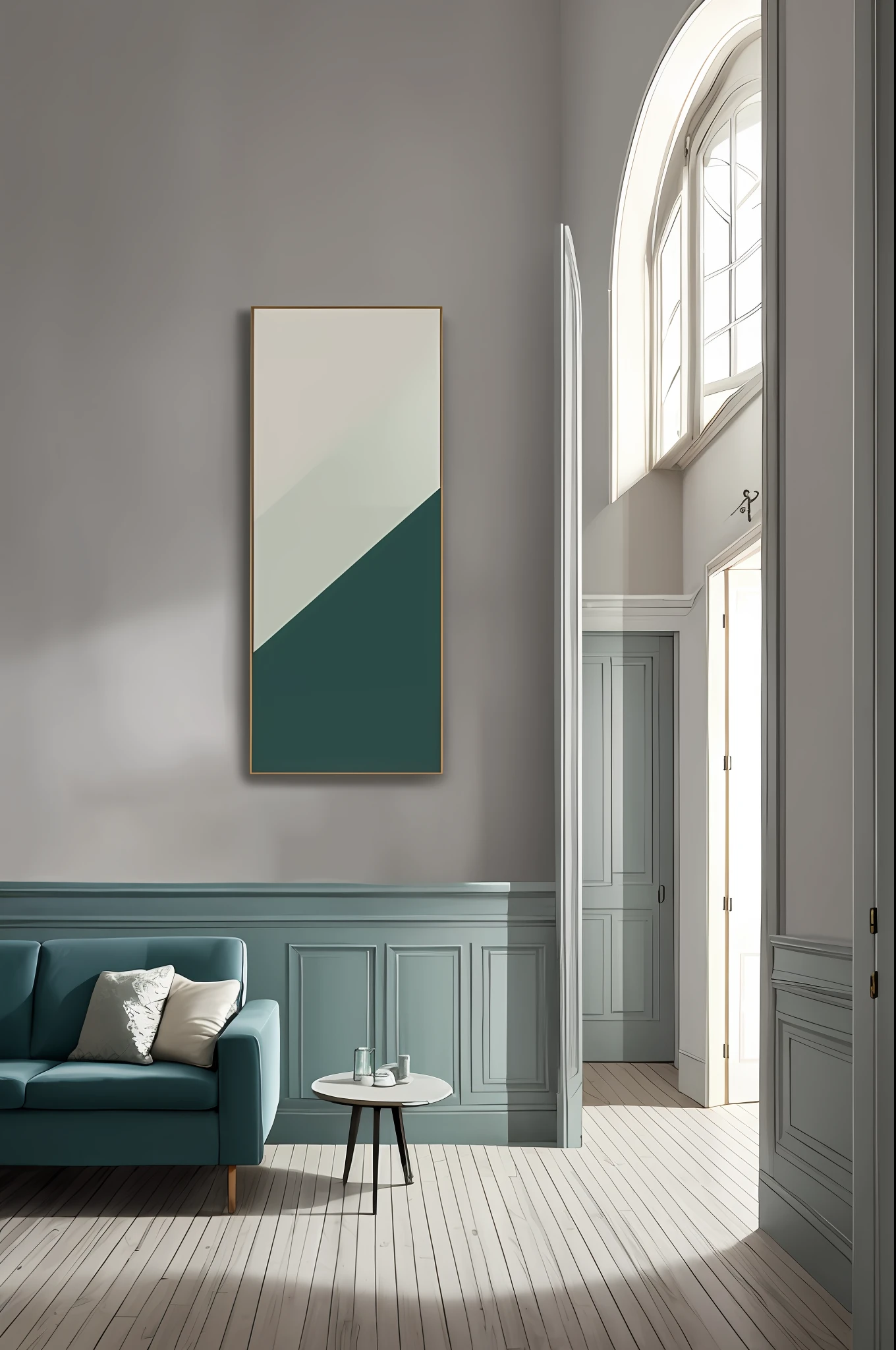 Home，Italian style，Art paint，Minimalist，liveroom