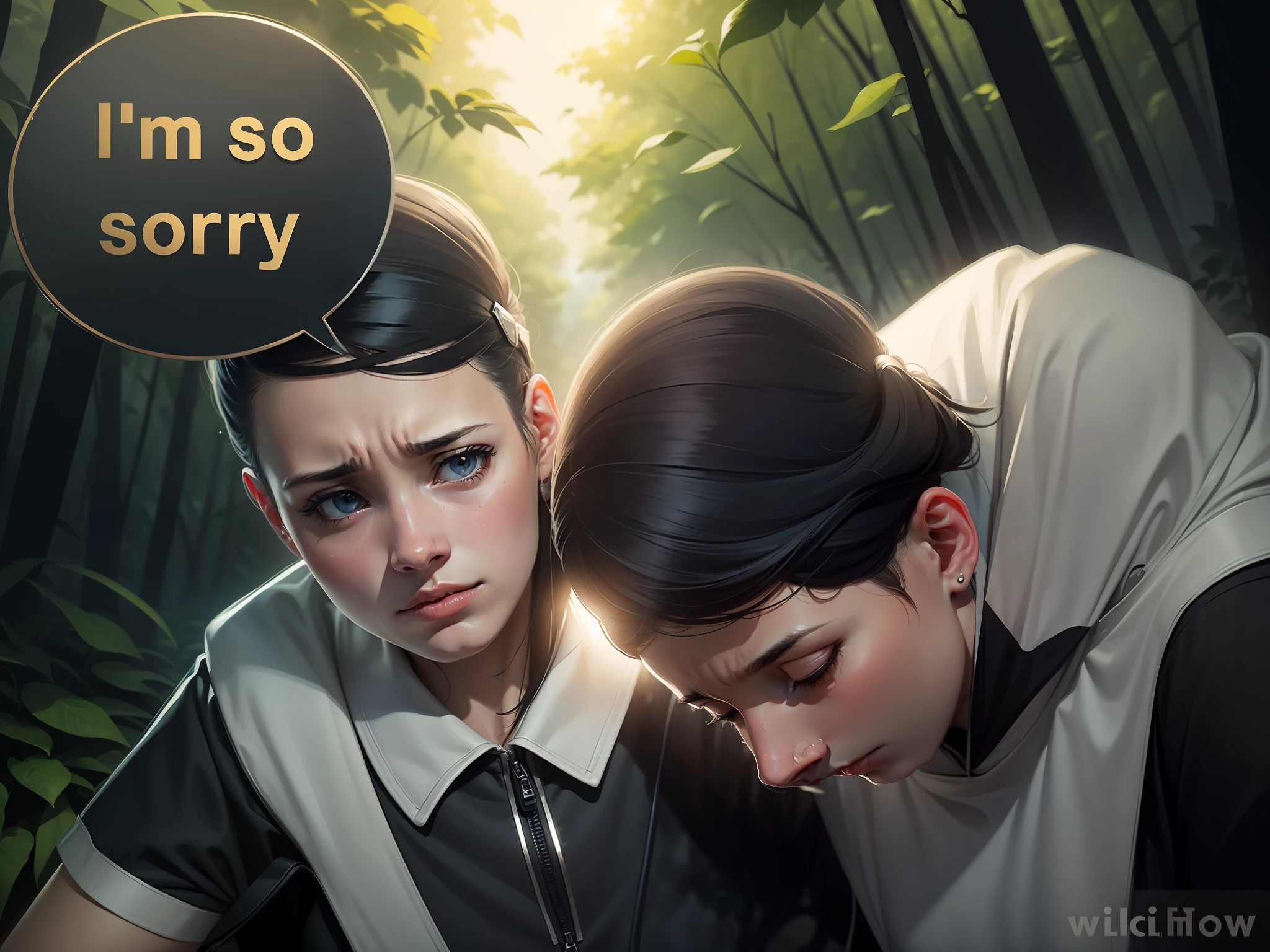 Sorry, sad, calm, nature background,