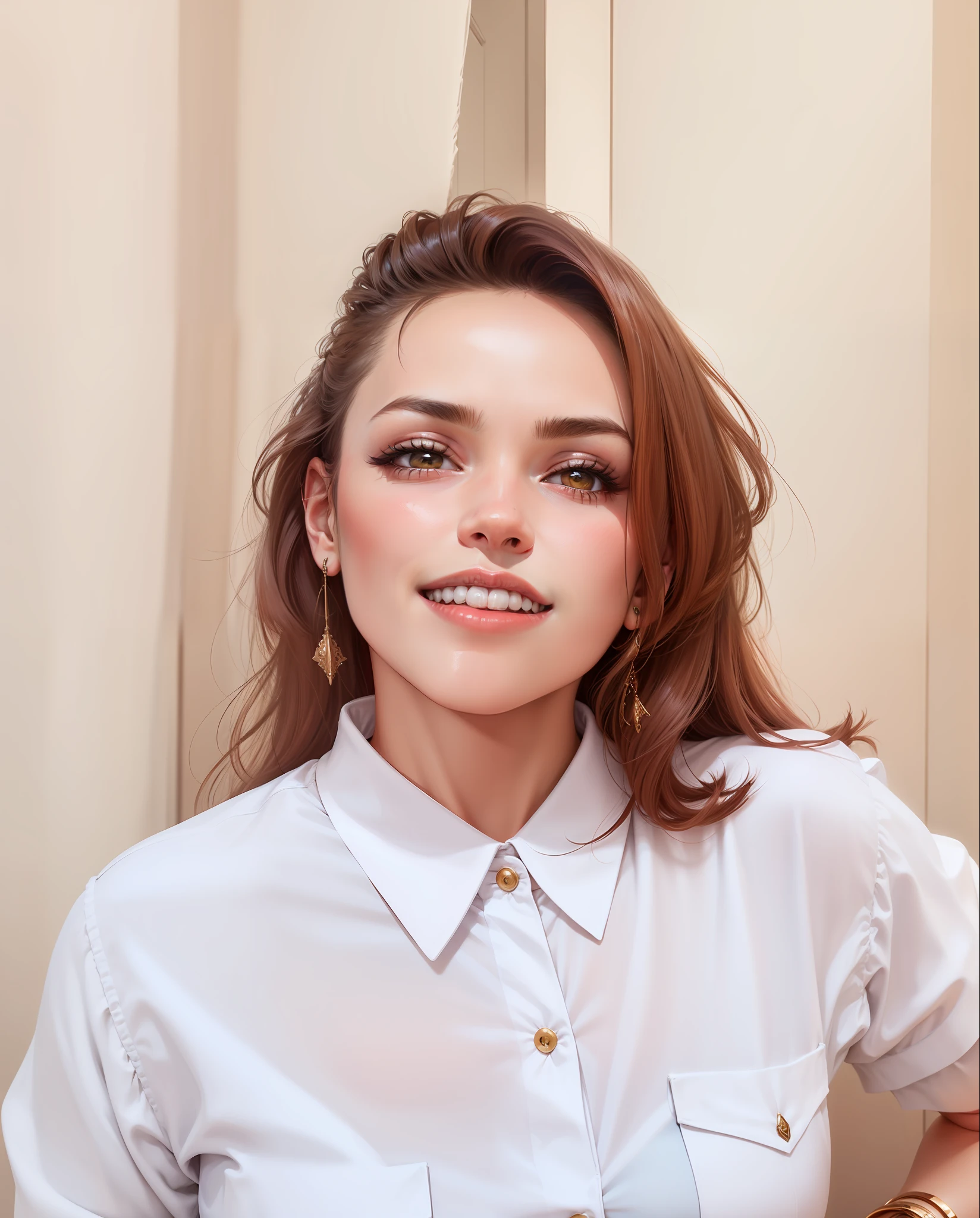 Mulher com cabelo raspado