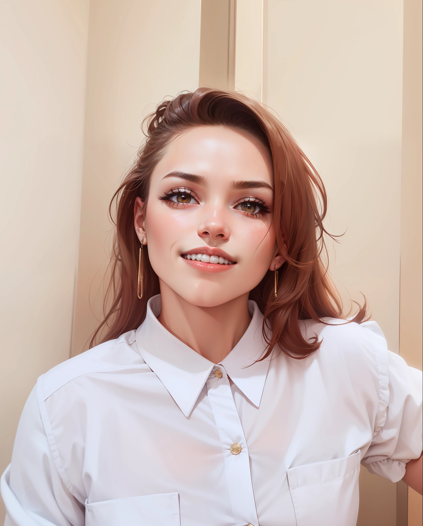 Mulher com cabelo raspado