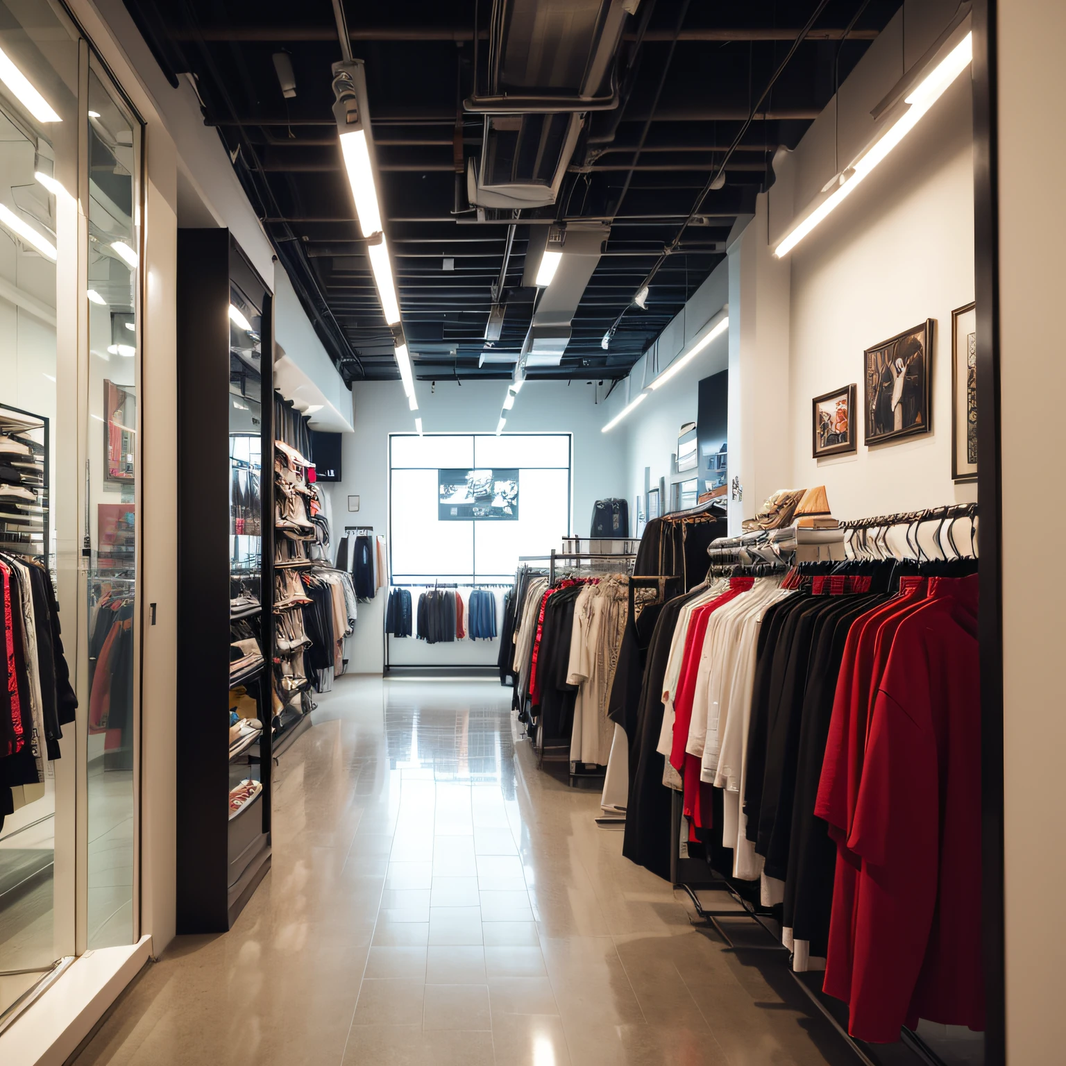 Fashionable scenery of a clothing store --auto