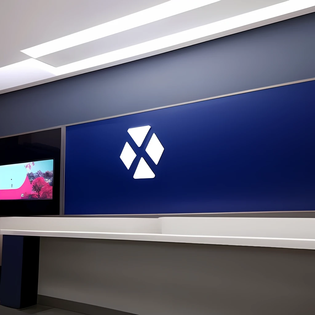 Xijing TV station logo flat gray blue