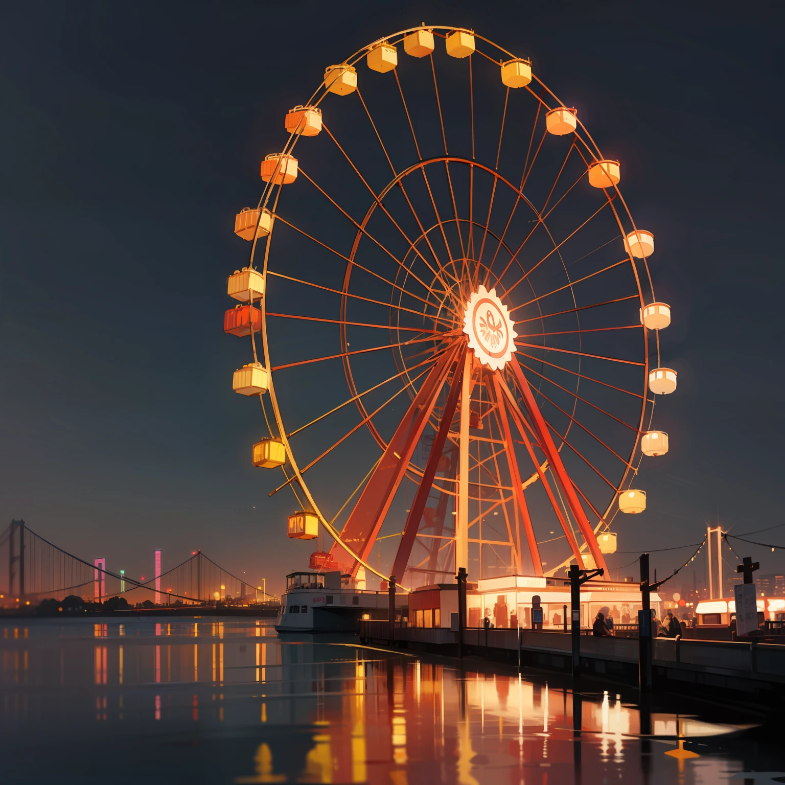 "Bay Area Lights" Ferris wheel,Neon City --auto