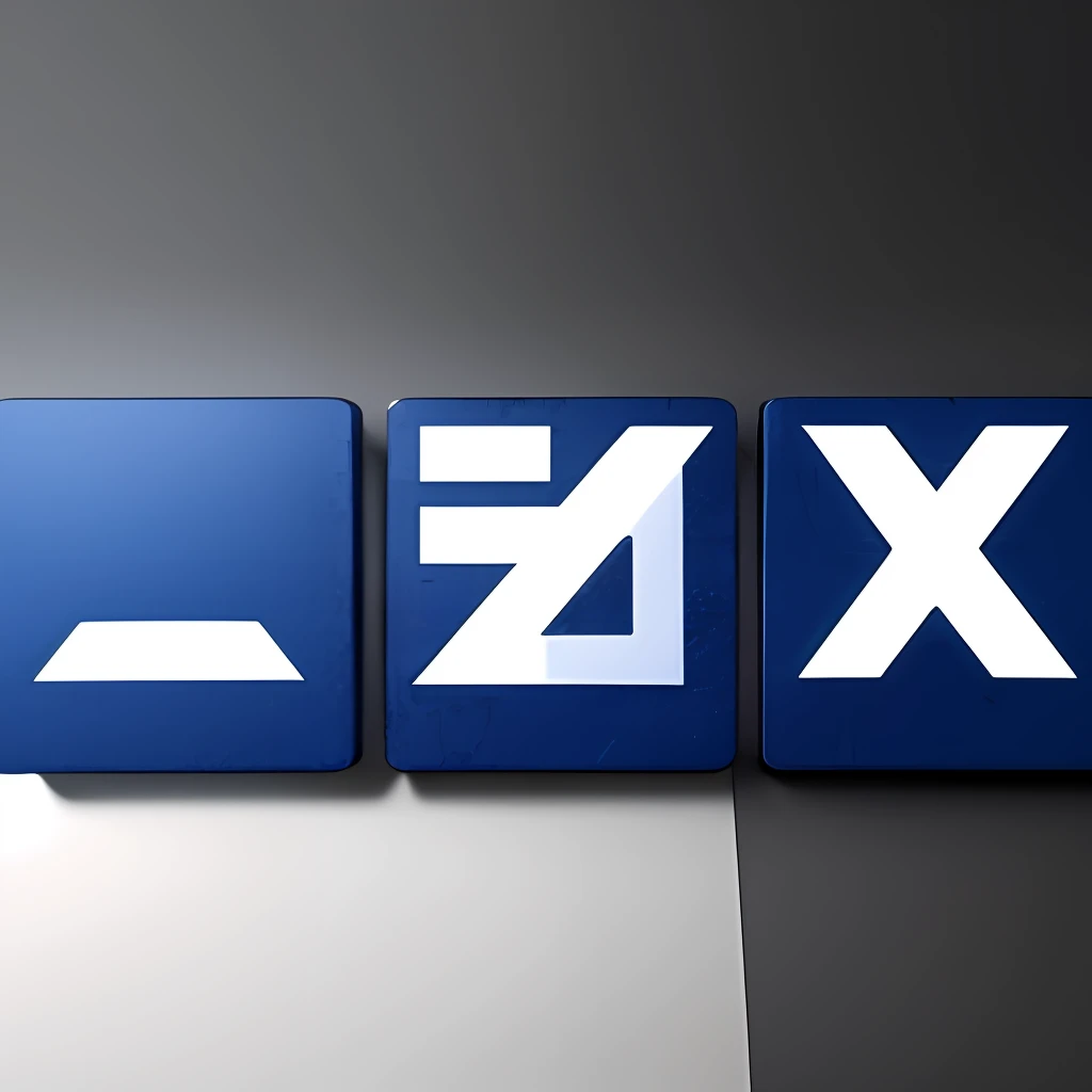 Xijing TV station logo flat gray blue