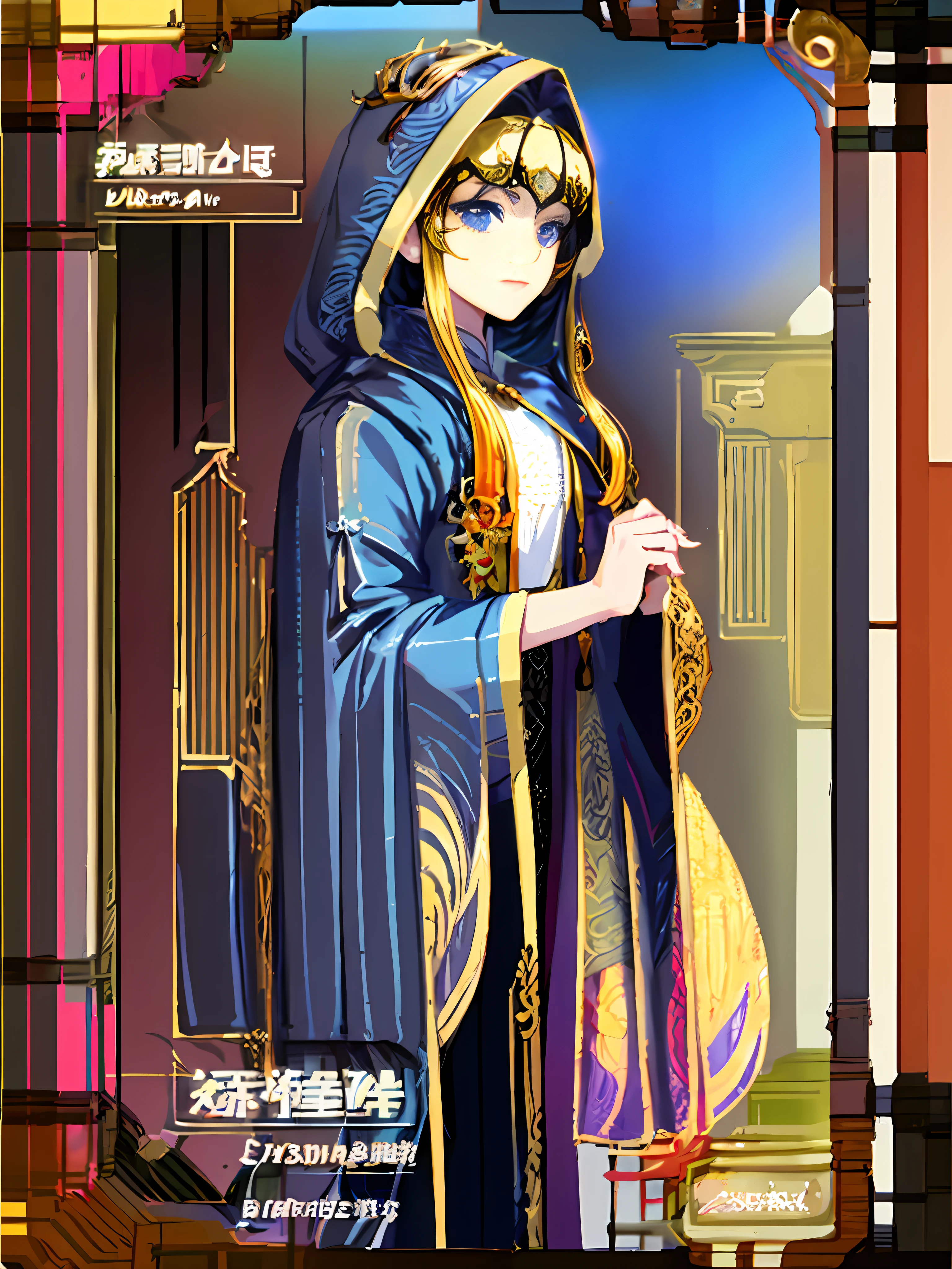 Close-up of a man in a white robe, Priestess, high priestess, ((wearing aristocrat robe)), made with anime painter studio, /!\ a sorceress, full portrait of elementalist, high priestess, ((a beautiful fantasy empress)), anime art nouveau cosmic display, full body xianxia