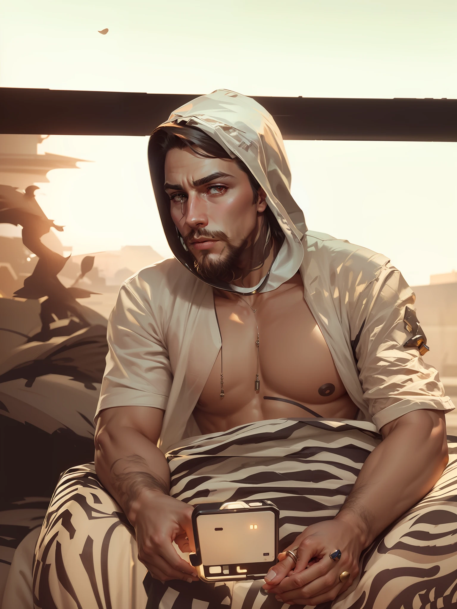 CYBERPUNK HYPERREALASTIC HANDSOME MEN FASHION LUXURIOUSLIFE LIFESTYLE