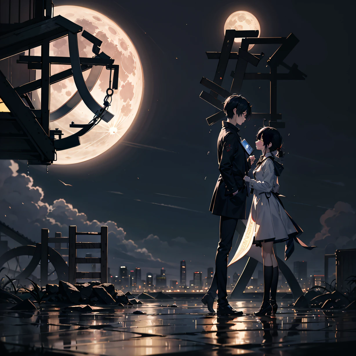 ，巨作, Best quality，8K, superhighresolution，The heroine sits alone in a dimly lit room，Raindrops outside the window ran down the glass，Falls on her cheek。Her tears mixed with rain，blurred her eyes。There was silence and sadness in the room，It reflects the loneliness and exhaustion of her soul。