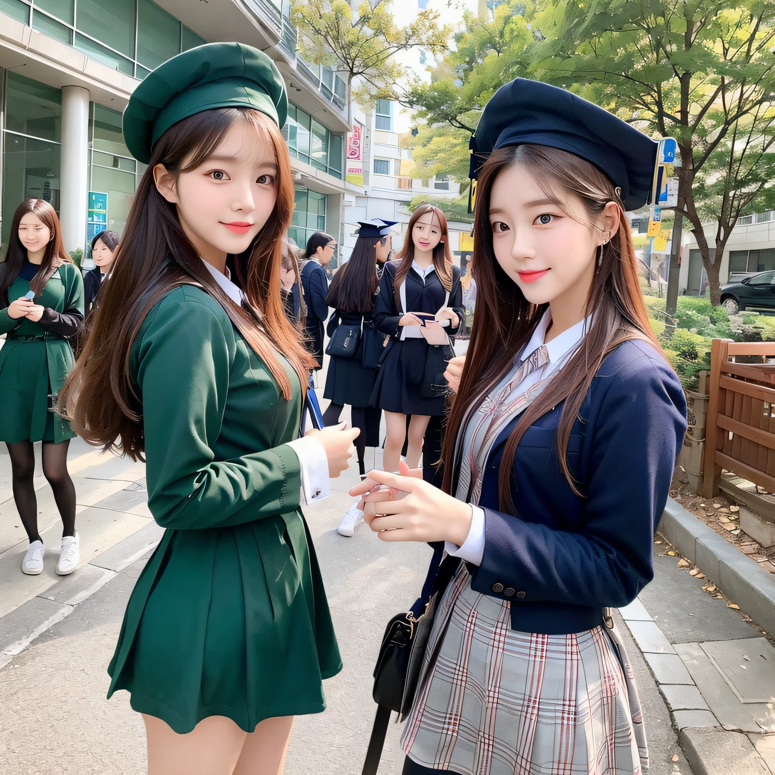 ((Kpop Idol:1.3))、Japan school uniform、doress、 --auto