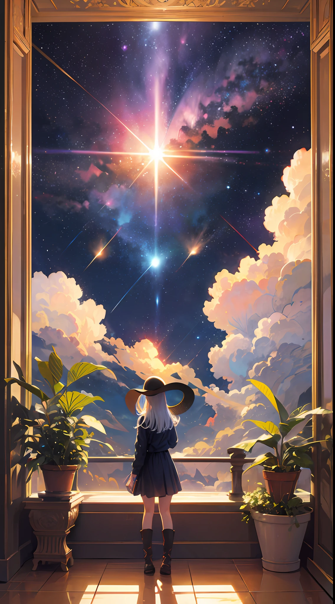 Stars shine, the sun erupts, meteors fall