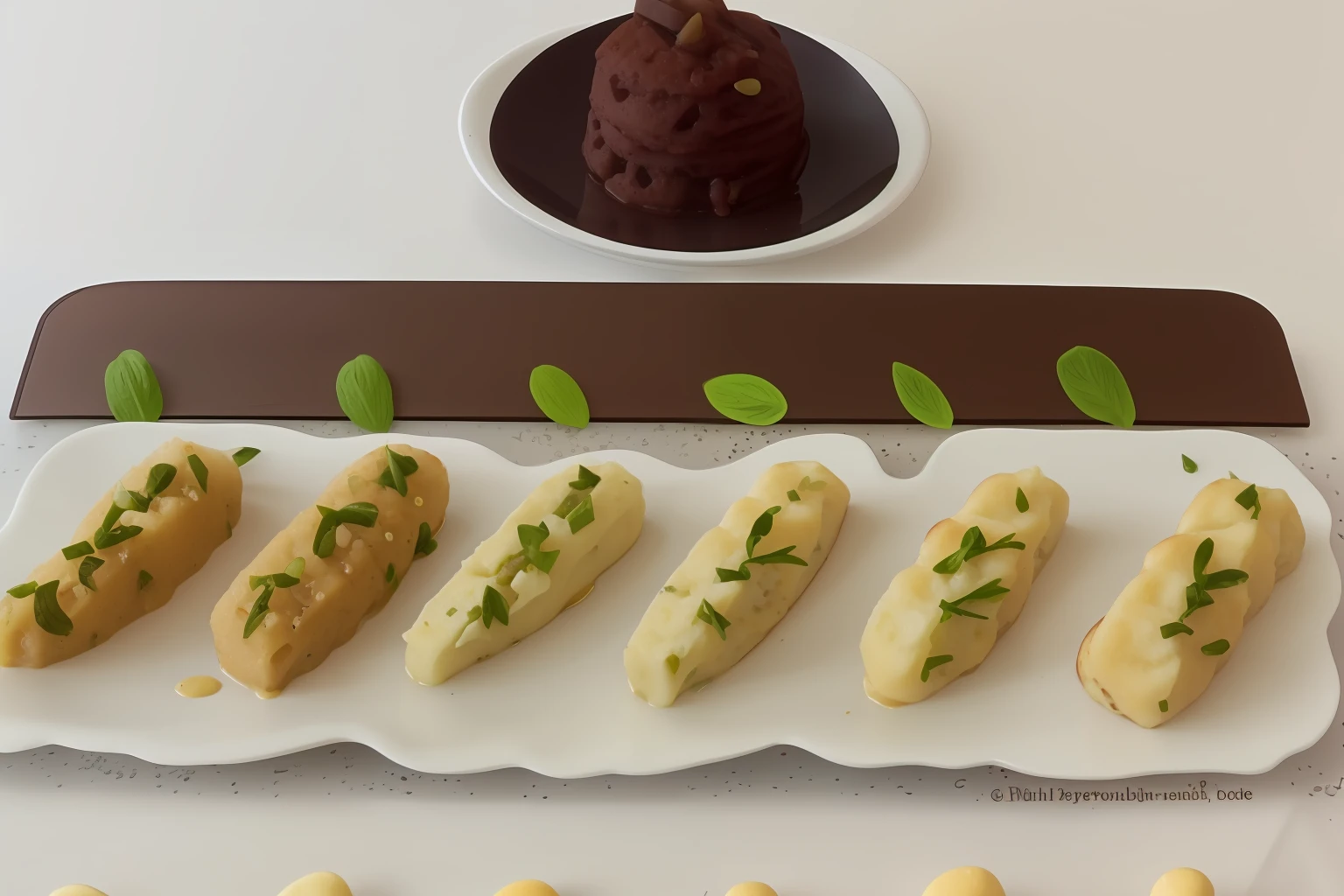 There are several white desserts on one plate, Delicioso, sobremesa, pronto, cremoso