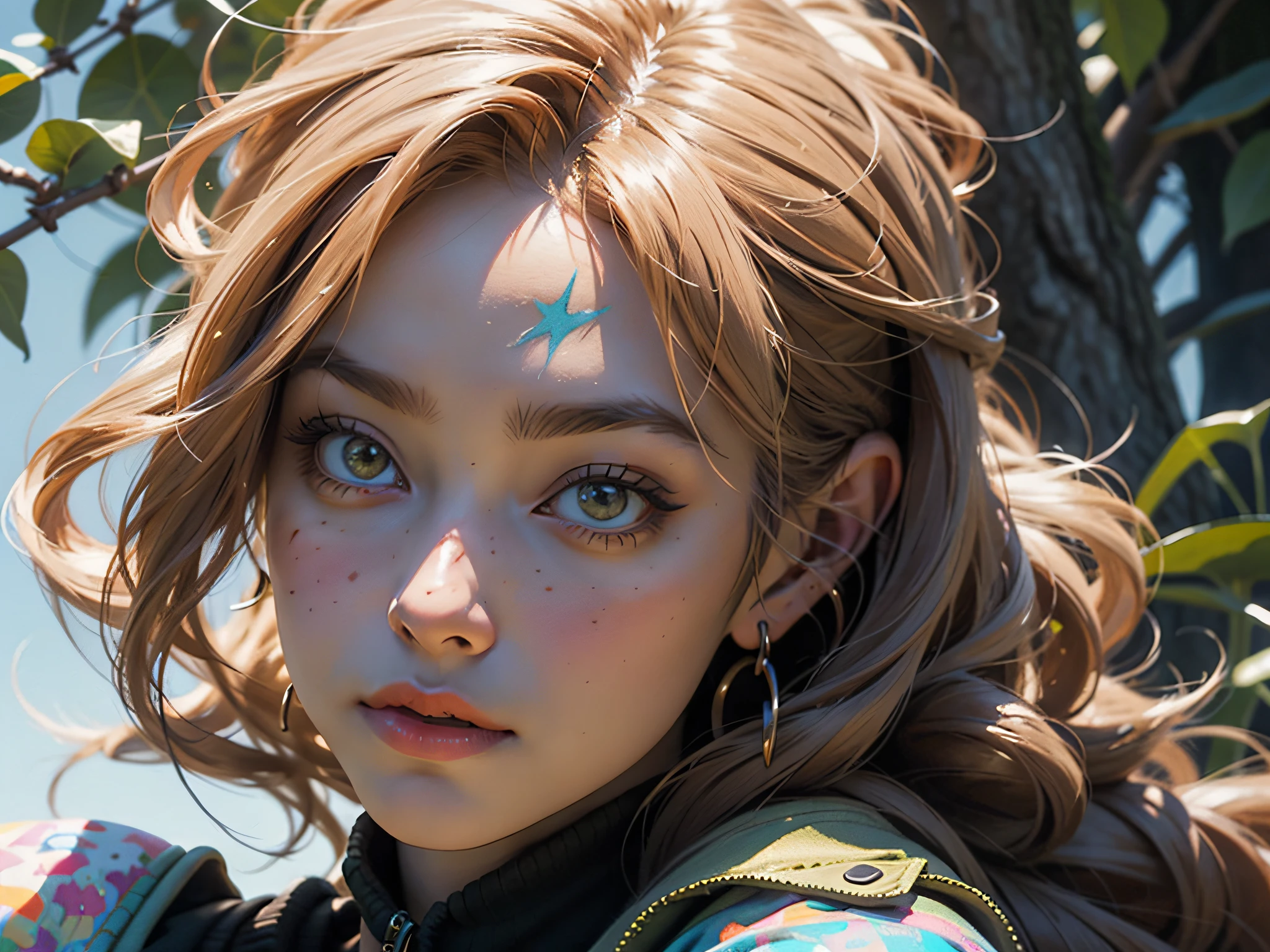 Beautiful anime watercolor painting of summerpunk lady. summer chill day, paint dripping by tim okamura, victor nizovtsev, greg rutkowski, noah bradley. trending on artstation, 8k, masterpiece, graffiti paint, fine detail, full of color, intricate detail, golden ratio illustration