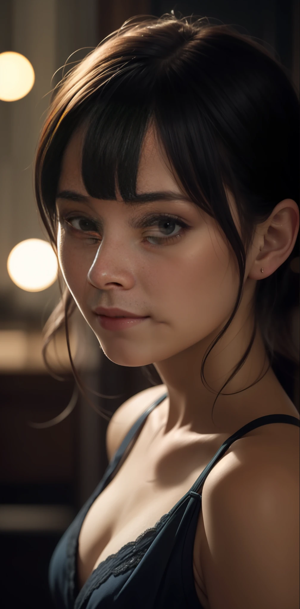 a masterpiece of,Best Quority,moviestill,1girl,(a closeup:1.1),brightly,cheerfulness,intriguing,gentlesoftlighting,(bauhause,shape,linework,abstracted:1.1)
