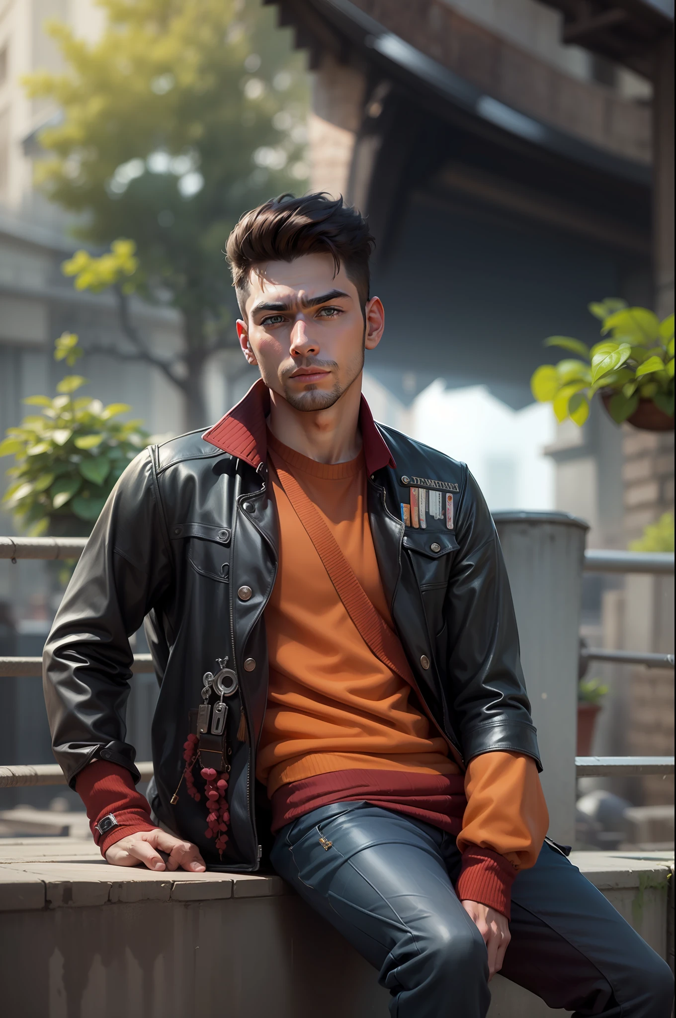 Change background syberpunk handsome boy. realistic face . 8k ultra realistic