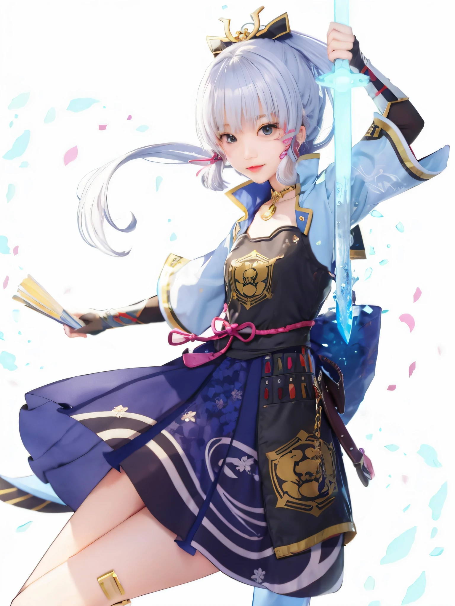 Extend the sword body,Blue ice sword,