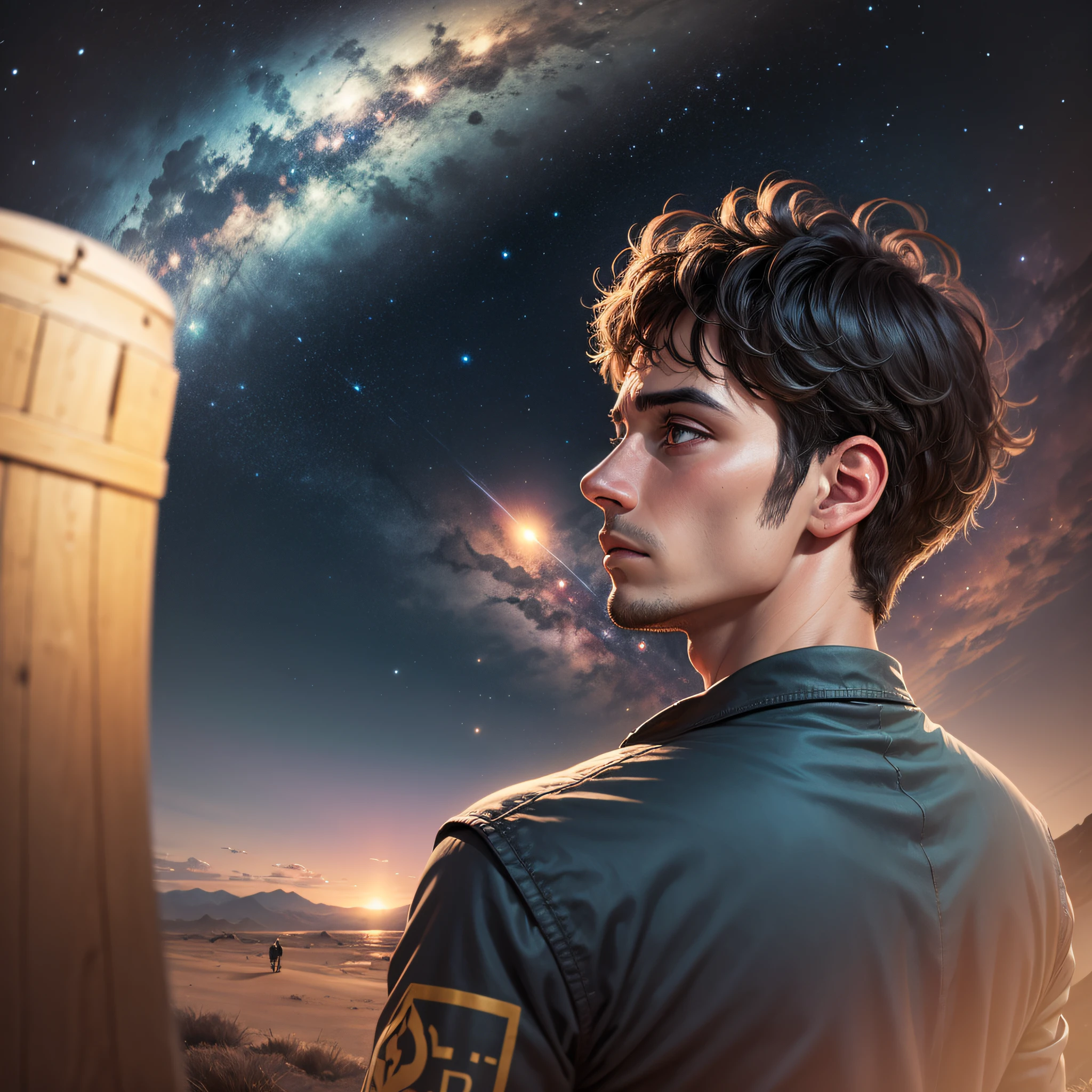 El hombre observando el universo --auto