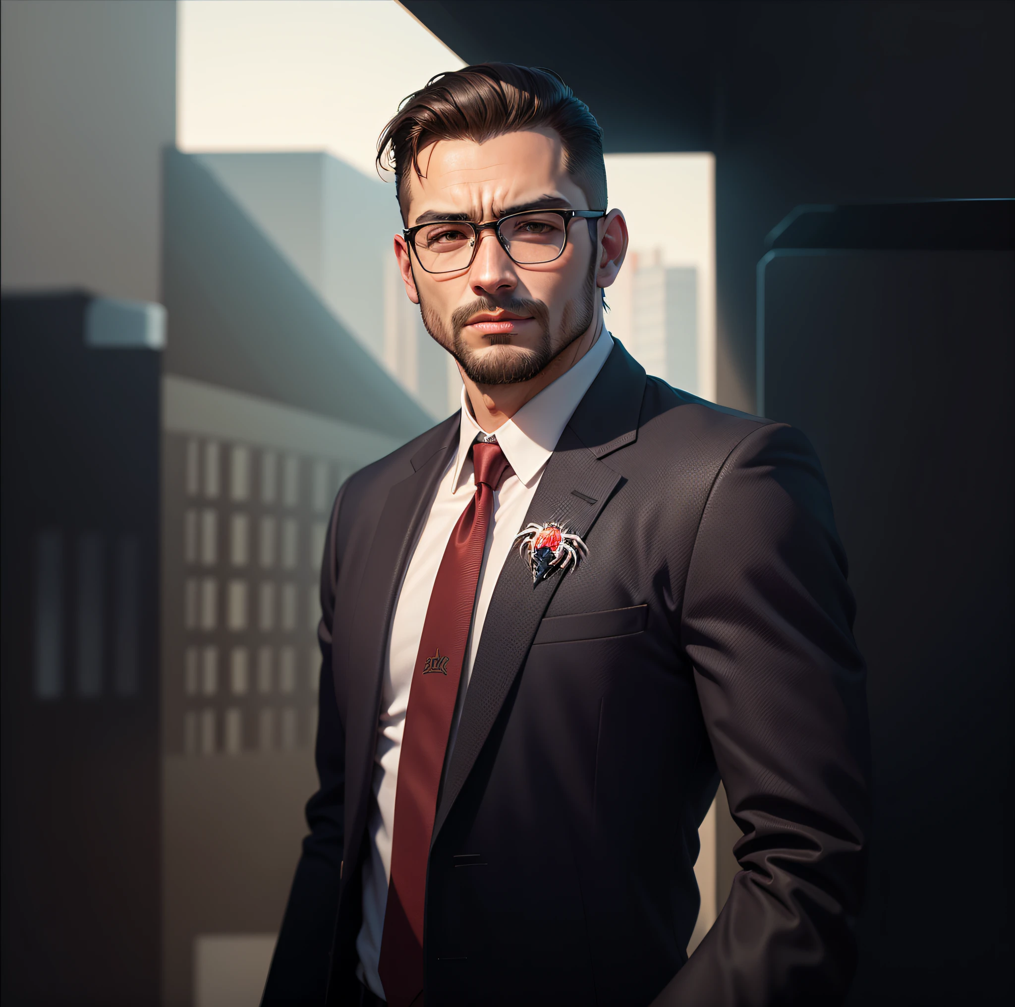 solo, masculino, boy, olhando para o espectador, cabelo curto, olhos vermelhos, traje de homem aranha, spider web, teia de aranha, no telhado, In Sao Paulo, preservar o rosto, High quality printing, 8k
