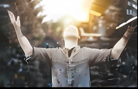MAN PRAYING