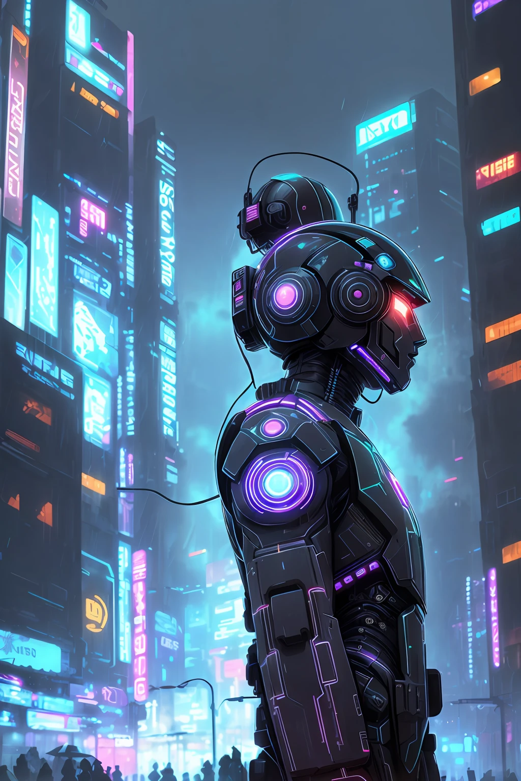 half portrait, Best quality, masterpiece, ultra high res, (photo realistic:1.4), surrealism, dream-like, metallic luster, ((futurism))
1 girl, mechanical prosthesis,mech coverage,fluorescent mech armor,
neon lighting,(vibrant glow:1.2),dynamic colors,striking contrast,futuristic vibe,electric energy,reflective surfaces,
CyberpunkAI, neon, Deep Space Background