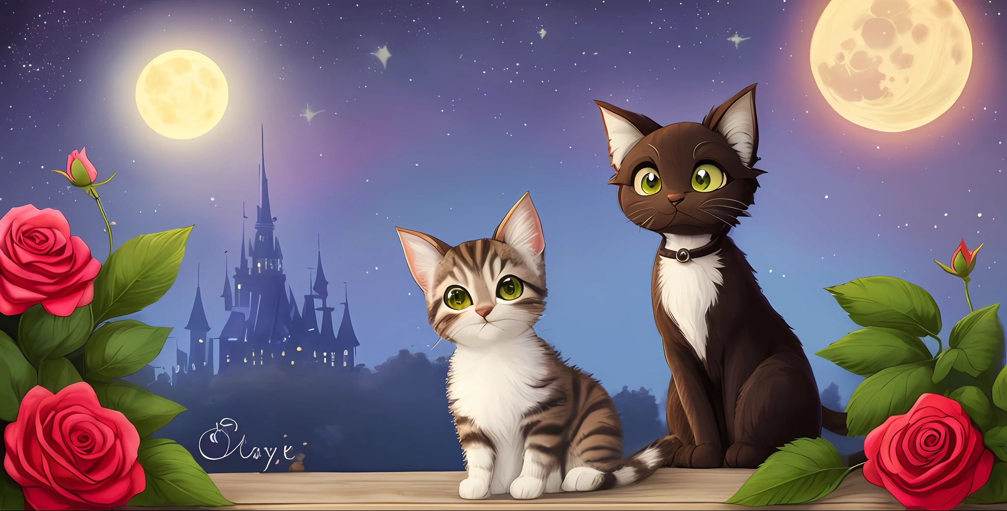 Un chaton avec une petite queue, un petit nez, petites oreilles, yeux bleus, fond rose, fleur, Vases, dreams, ouvrir bouche, sourire, Caroline Chariot-Dayez pastels, Tumblr, furry art, Elokitty, Le chat Bambi de Disney, Disney's stylized furry, oreilles flottantes, queue moelleuse, moelleux '', Pelucheux !!!, High resolution, furry art!!! La lune, petite taille