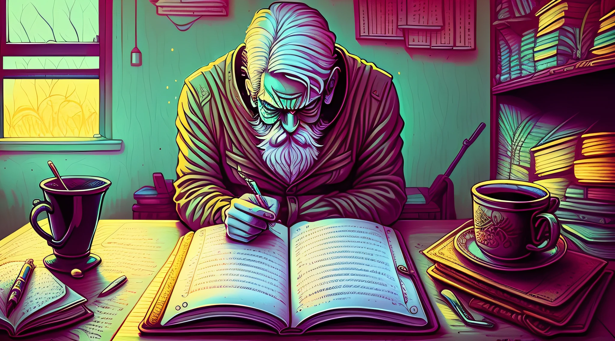 stoic writter view in a diary