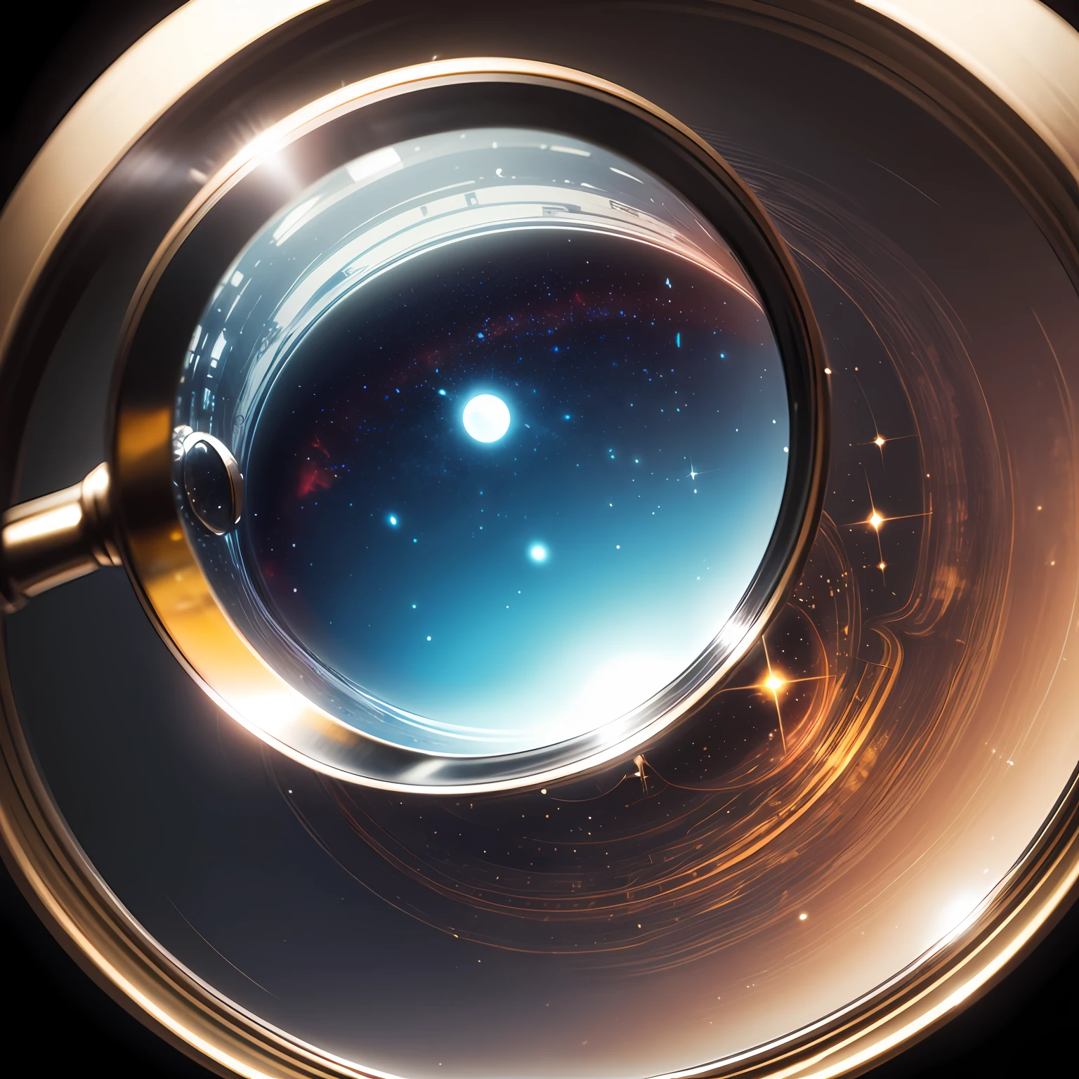 Looking into space through a magnifying glass --auto