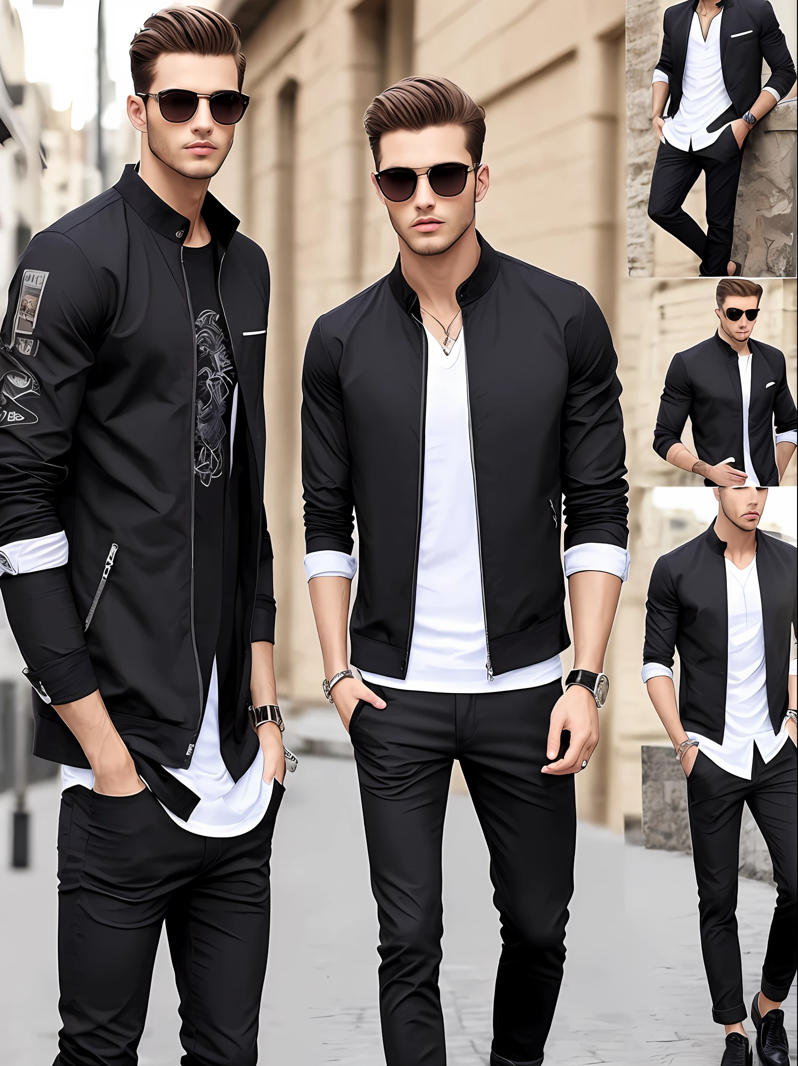Moda masculina black casual