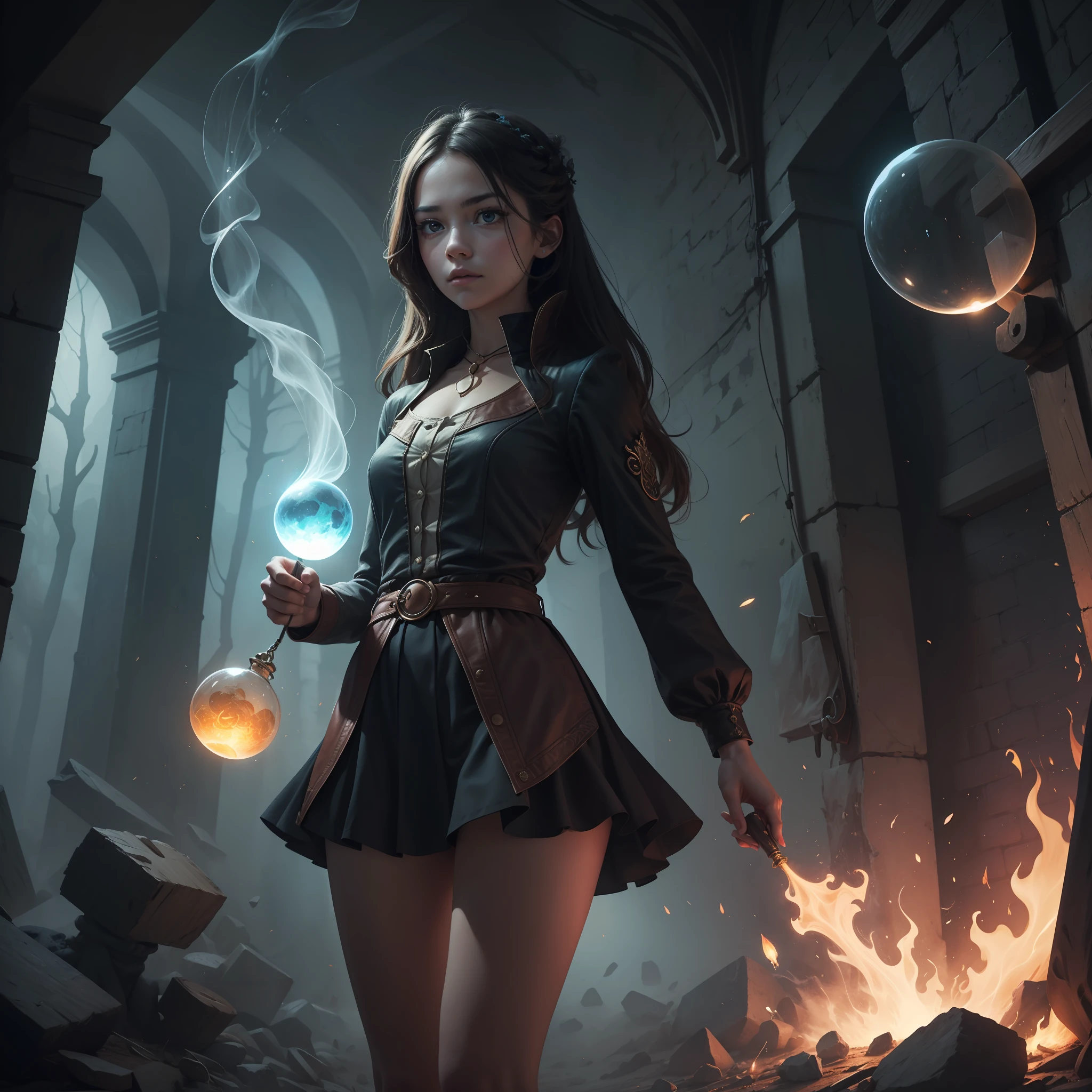 Present a captivating image that represents the concept of magic and mystery