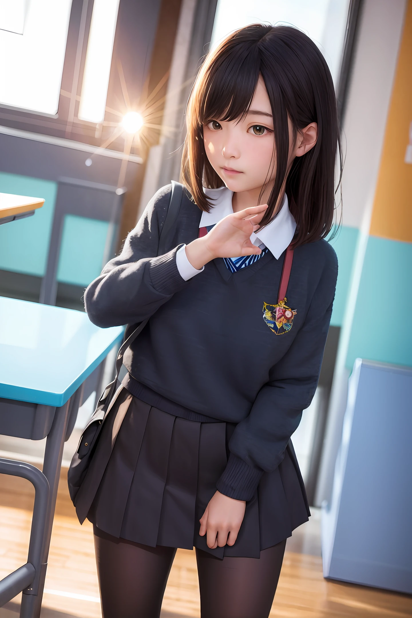 a junior high school student school uniform