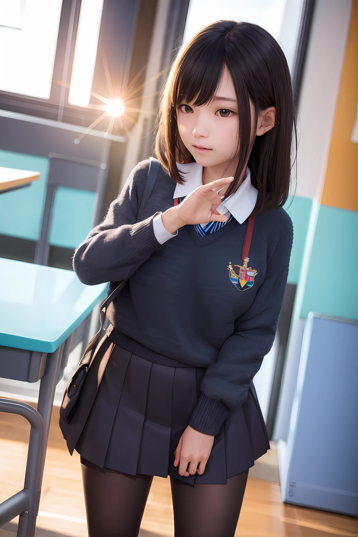a junior high school student school uniform