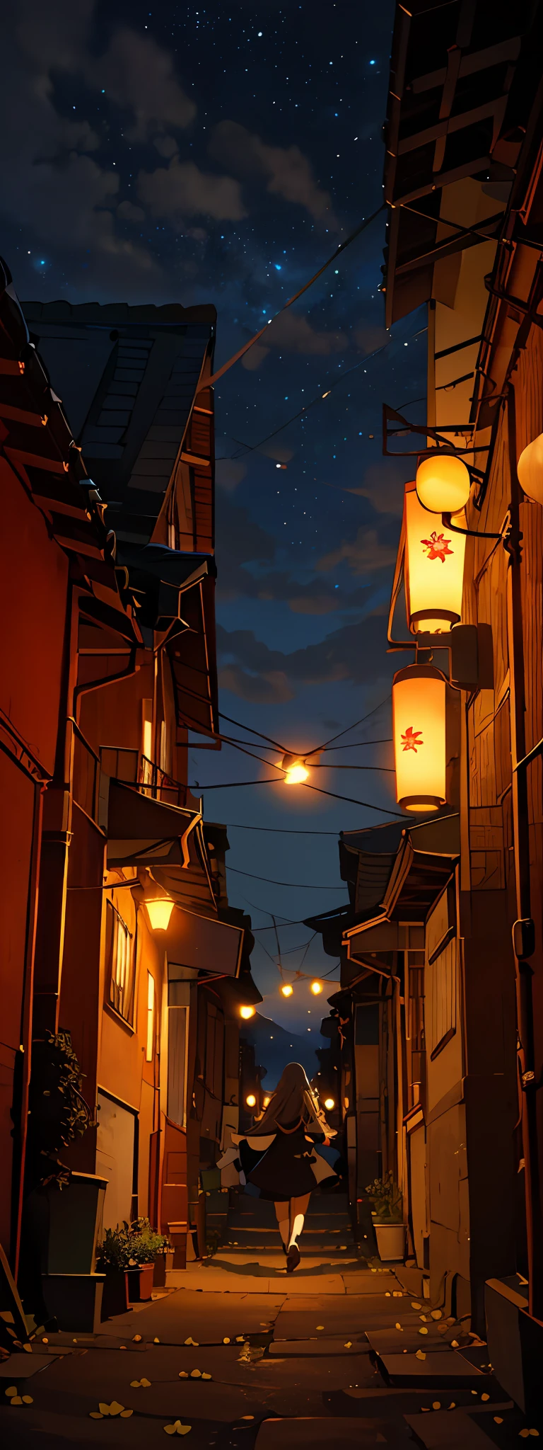 Expansive landscape photograph (seen from below, which shows the sky above and the open street, alleyway, slums), A girl, Running down the alley and looking up 1girl, dinamic angle, The Cloud and the Mountain, (flower field: 1.4) In the foreground, whitedress, Light tracing, (Floating colorful wind: 1)
(photo-realistic: 1.4), offcial art, Unity 8k wallpaper, Ultra-detailed, Beautiful and aesthetically pleasing, a masterpiece of, beste-Qualit, luminous skin, 电影灯光, slight smile (daytime, The sky: 1,2), (Flying leaves: 0,9), (nebula: 1,3), A Distant Mountain , дерево BREAK production art, (Warm light source:1.2), (Firefly:1.2), lamp, Lots of purple and orange, intricate details, volumetric lighting BREAK (a masterpiece of:1.2), (beste-Qualit), 4k, overdetalization , (Dynamic composition: 1.4), Highly detailed, colorful details, (Rainbow colors: 1.2), (Glowing Lighting, Ambiance Lighting), dreamy, elvish, (独奏: 1.2)