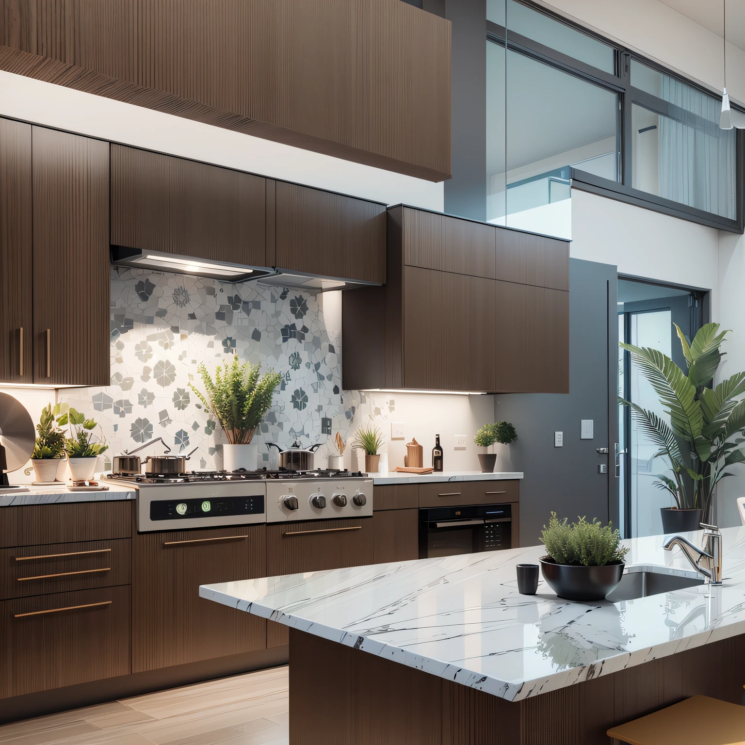 A imagem do showroom mostra um ambiente bem iluminado e claro, com muitos produtos expostos. There are a variety of models of kitchen utensils in bamboo and stainless steel in life-size, o que sugere que os clientes podem ver e segurar os produtos antes de comprar. Furthermore, There are stainless steel pans with ceramic coating in beige color, that give an elegant and sophisticated touch to the space.
O showroom parece bem organizado e arrumado, with each product in its place and easy to access. Clear lighting enhances the beauty and quality of the products on display, And it seems inviting for customers to explore more options.
The combination of materials, bamboo and stainless steel with ceramic coating in beige color, suggests a balance between modern and natural aesthetics, in addition to a concern with the quality and durability of the products. Em geral, The showroom seems to be a pleasant and functional environment to choose kitchen utensils of high standard and quality. --auto