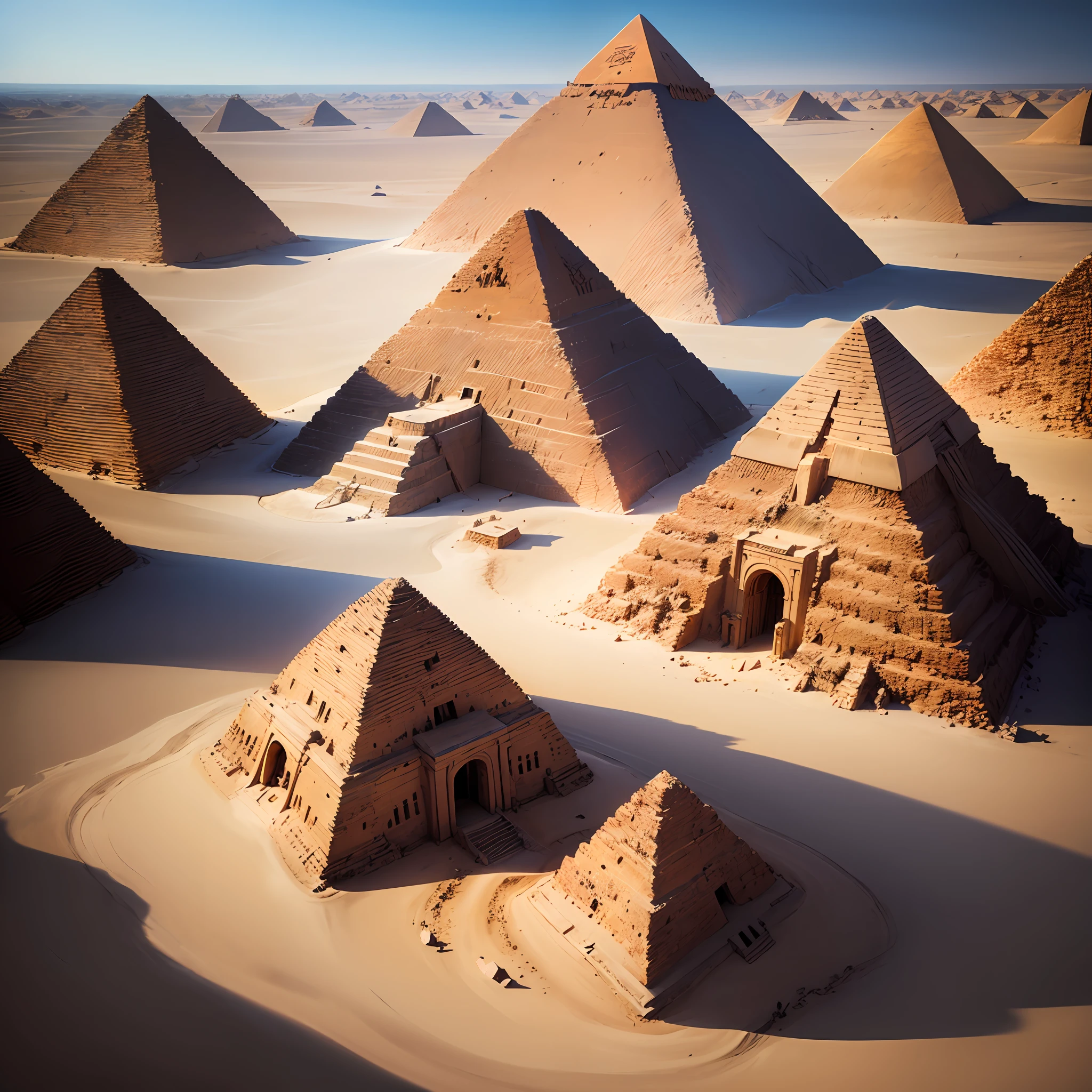 Image of pyramids of Egypt, imagem hiperrealista --auto