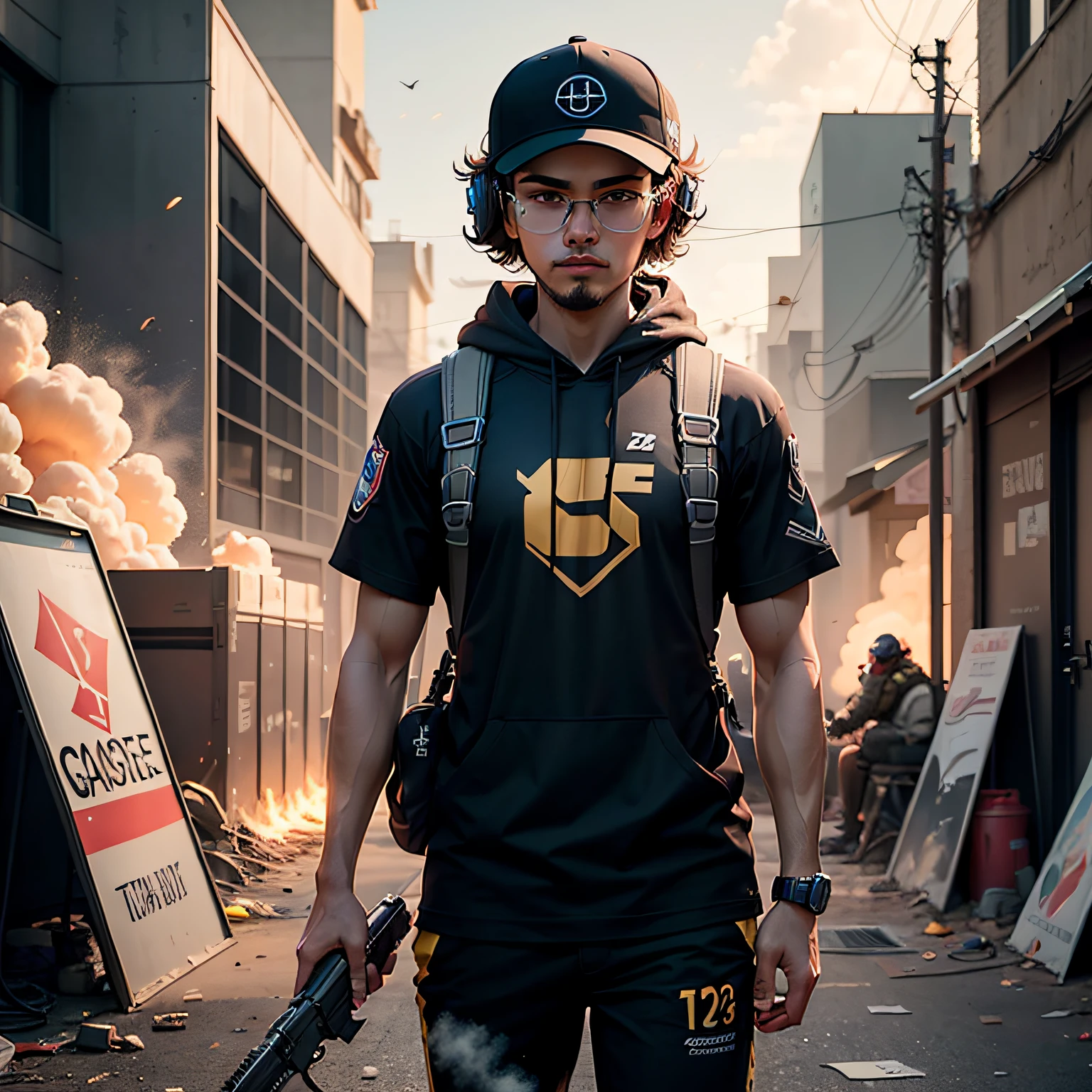 Dive into the vibrant world of Counter-Strike with this captivating t-shirt design! Showcase your love for the game with a fusion of artistic elements that blend seamlessly with the essence of CSGO.
Prominent features:
Iconic Weapons: Incorporate the distinct silhouettes of classic CSGO weapons like the AK-47, AWP, M4A4, and Desert Eagle, creatively arranged in an eye-catching composition.
Explosive Action: Capture the adrenaline-fueled moments of gameplay by including dynamic explosions, smoke grenades, and bullet tracers that add an intense and electrifying atmosphere to the design.
Team Spirit: Showcase the emblematic logos of popular CSGO teams or a montage of characters from the game, symbolizing the competitive spirit and camaraderie shared by players worldwide.
Map-inspired Elements: Integrate elements inspired by iconic CSGO maps, such as graffiti tags, bomb sites, or strategic locations, to infuse the design with an authentic and recognizable touch.
Colorful Palette: Utilize a vibrant color palette that reflects the visual richness of Counter-Strike, including a mix of bold shades and gradients to bring depth and energy to the design.
Whether you're a dedicated CSGO player or simply admire the game's artistry, this t-shirt design merges the excitement of gaming with artistic creativity, making it a must-have for every Counter-Strike enthusiast. Wear it proudly and let your passion for CSGO shine! --auto