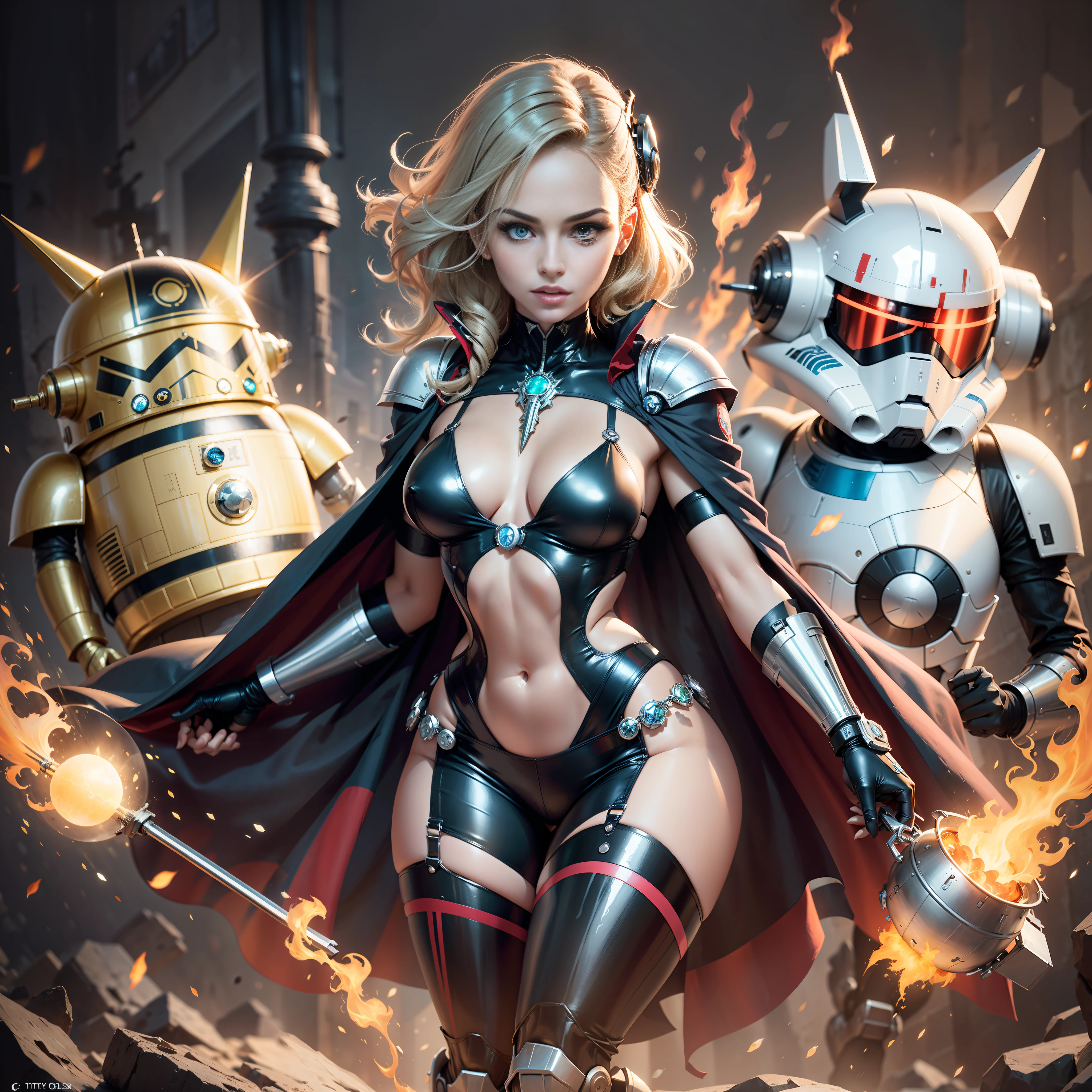 Fire-follet dazzling moon dark nights "Xwing Star-Wars BattleShip Queen 6PO" Futuriste Scene "Heavy Metal" Diplomatic conceptual glamour pure female symmetrical oiling athletes 38years key athletic slow walking playing Cosplay "Princesse Laia" "Daisy Ridley" "Nathalie Portman" Baroque body face cheekbones effects glow sad embarrassed:1.5 max saturated:1.5 hairstyles ecstatic lazuli goute entre beaux:1.5 yeux:1.5 dark brown pupils black irises turquoise sapphires mouth open teeth obvious smiles fringes:1.5 clavicles jacket floating jacket fixed shoulders:Open cape levitating jaket opals white shirt papillotes lace corsait gothic zip tin navy thick leathers bikini supports various breasts pointed:1.37 satin skirt:1.5 soies assorties amples spinelles nombril:1.5 Size chastity belt:1.5 silver adorned padlock Gold scarlet pubis-hairy obvious indigo garter underwear snap thighs legs boots volumetric gothic decorated onyx ruby invokes:1.37 delicate Toys CGSCOSITY robots sunLight luminescence ultra pro-photorealistic:1.5 optimal:1.5 qualities precise details:1.5 DSLRs max resolution:1.5 colors-coded perfection improved graduated:1.5 Octane_rendered UHD XT3 16K DSLR HDR UnrealEngine5 Real Shadows 3dcg Analog Sharpness Android Mecha Robot (EOS R6 135mm 1/1250s f/2.8 ISO400) C3PO fullbodye "Darth Vador" Mechanized adaptable gadjet Carbonites rune mannequins "Bruce Weber" girls tattoo fully dressed armor chrome Mandalorian heavy metallic flat bands fathoms brass richly decorated:1.37 embroidered glyphs ornate lava weapon plasma Tourmaline silver engravings lava incandescent DeathStar inoxxwing-fire-shoot-laser depths:1.5 background:1.5 equirectangular 360 chef-d' Background Alessandro Casagrande Michelangelo nsfw:1.37 etc.