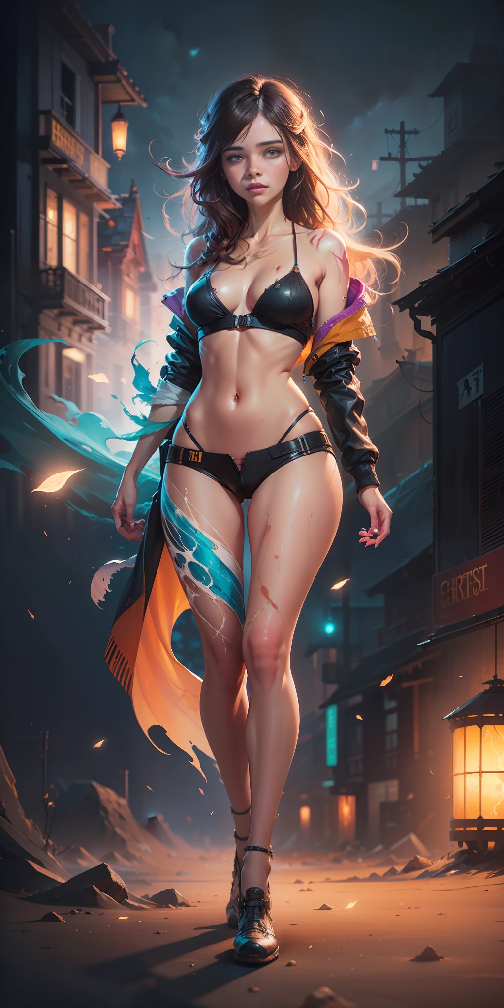 a gorgeous girl standing on sand wind in the hair, full length body shot,(((ultra warm bright pastel colors))), orange pink white colors, sharp focus, lut, ultra insane high resolution intricate textures, texture indentation, (((((Charlie Bowater, art by Alena Aenami, art by Albert Bierstadt, art by Carne Griffiths))))), luminism, light placement art, octane render, ultra intricately detailed, ultra maximalism, romanticism