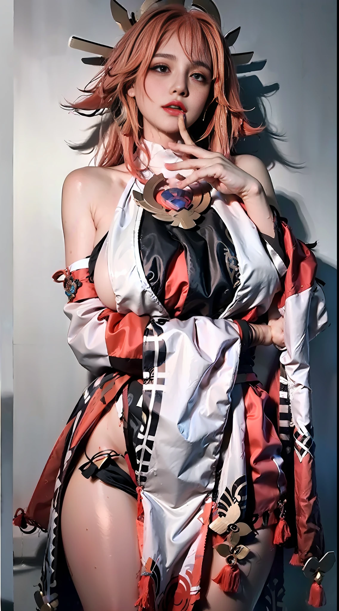 Realistic Rendering, Excellent, bikini, milf, looking on viewer, Final fantasy, cosplayer, sleeping beauty on bed, moaning in pain, feeling pain, tearing, sore, crying, ((slightly open mouth)), ((cum_in_mouth)), beautiful face, makeup, (photorealism:1.2), ultrarealistic uhd face, (huge fake boobs:1.4), (gigantic breasts:1.1), (muscle abs), (wide hips), (thick thighs), slim waist, hourglass figure, voluptuous, shiny body, scared to tears, full of tears, (ahegao), ((she is wet)), (((cum_on_breasts)))., Unreal Engine, photorealistic, bokeh, masterpiece, highres, 1080P, UHD