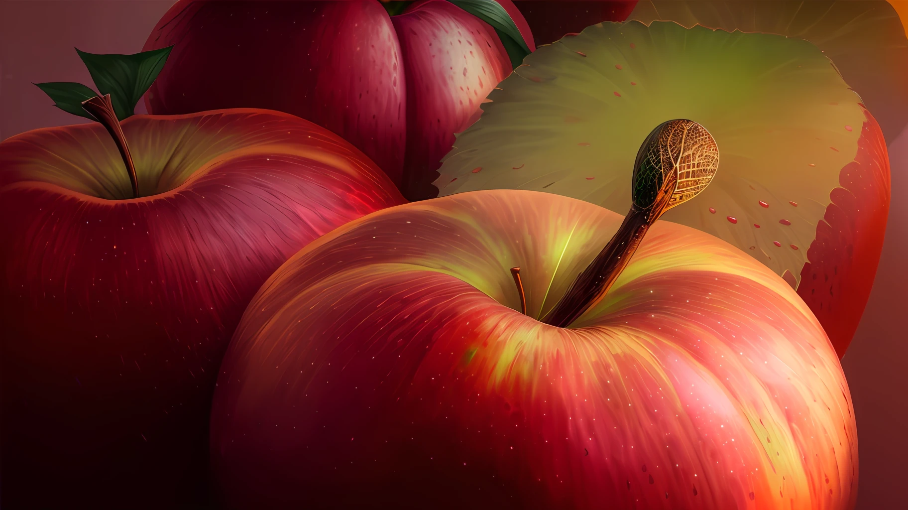 Apple fruits, Apples, spades, naturais, natureza, nature, linda, fotorrealismo, fotorrealista, ultrahd, 4k, texturasdetalhadas, sombras detalhadas, cores detalhadas, por do sol, sol se pondo, sunset, natureza linda, fundo preto, por do sol, rios, --auto