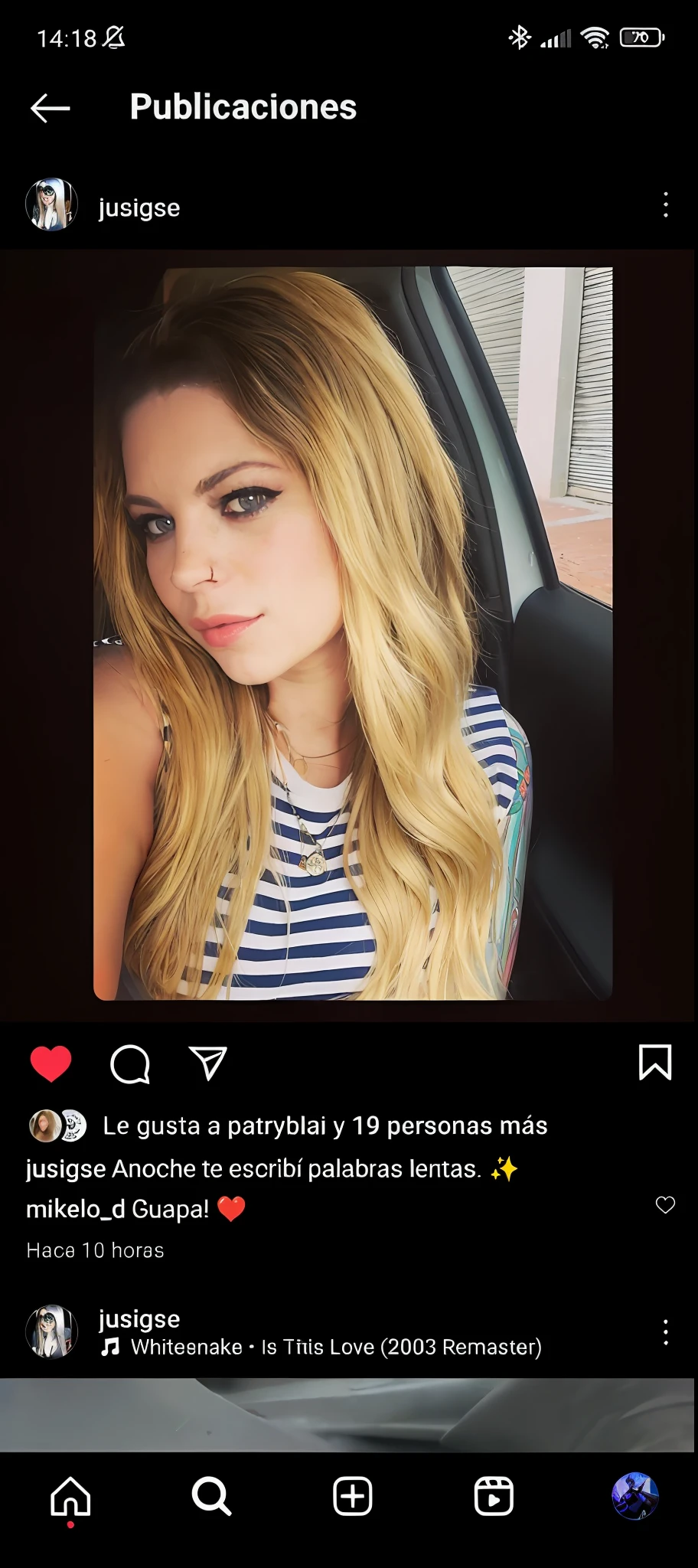 a close up of a person in a car with a cell phone, Modelo de Instagram, Selfie de Instagram, Avril Lavigne, Cabello largo y rubio y ojos grandes, Mariscala Becker, lorena avarez, 30-year-old woman from cuba, tiene el pelo rubio, inspired by Károly Lotz, Aspecto Lindsey, Filtro de Instagram, Foto en iPhone